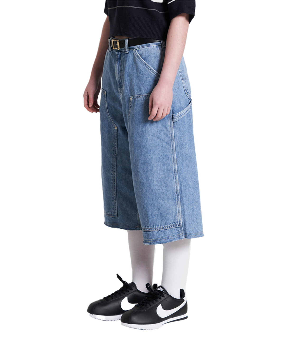엔와이피(N.Y.P) Mechanic Indigo Denim 3/4 pants
