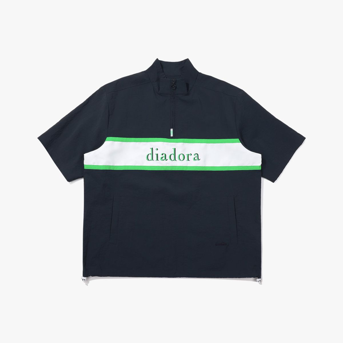 디아도라(diadora) 몬텔로 벤토 반팔 아노락 NAVY