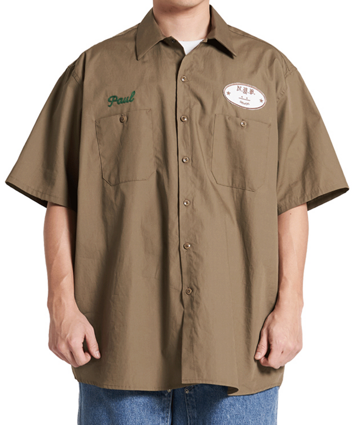 엔와이피(N.Y.P) Demon Skater Shirt (brown)