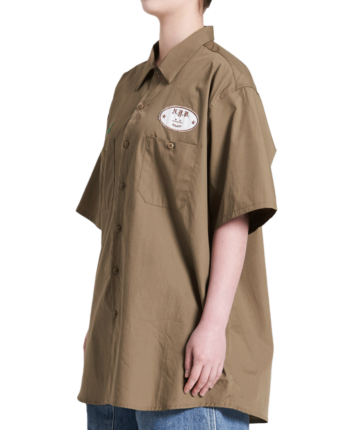 엔와이피(N.Y.P) Demon Skater Shirt (brown)
