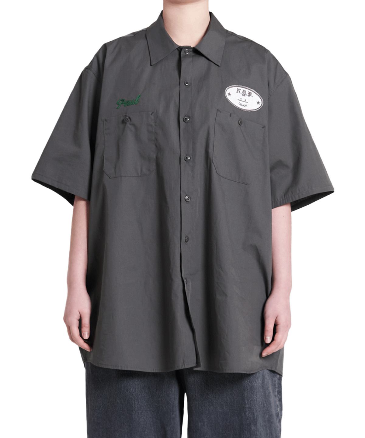 엔와이피(N.Y.P) Demon Skater Shirt (charcoal)