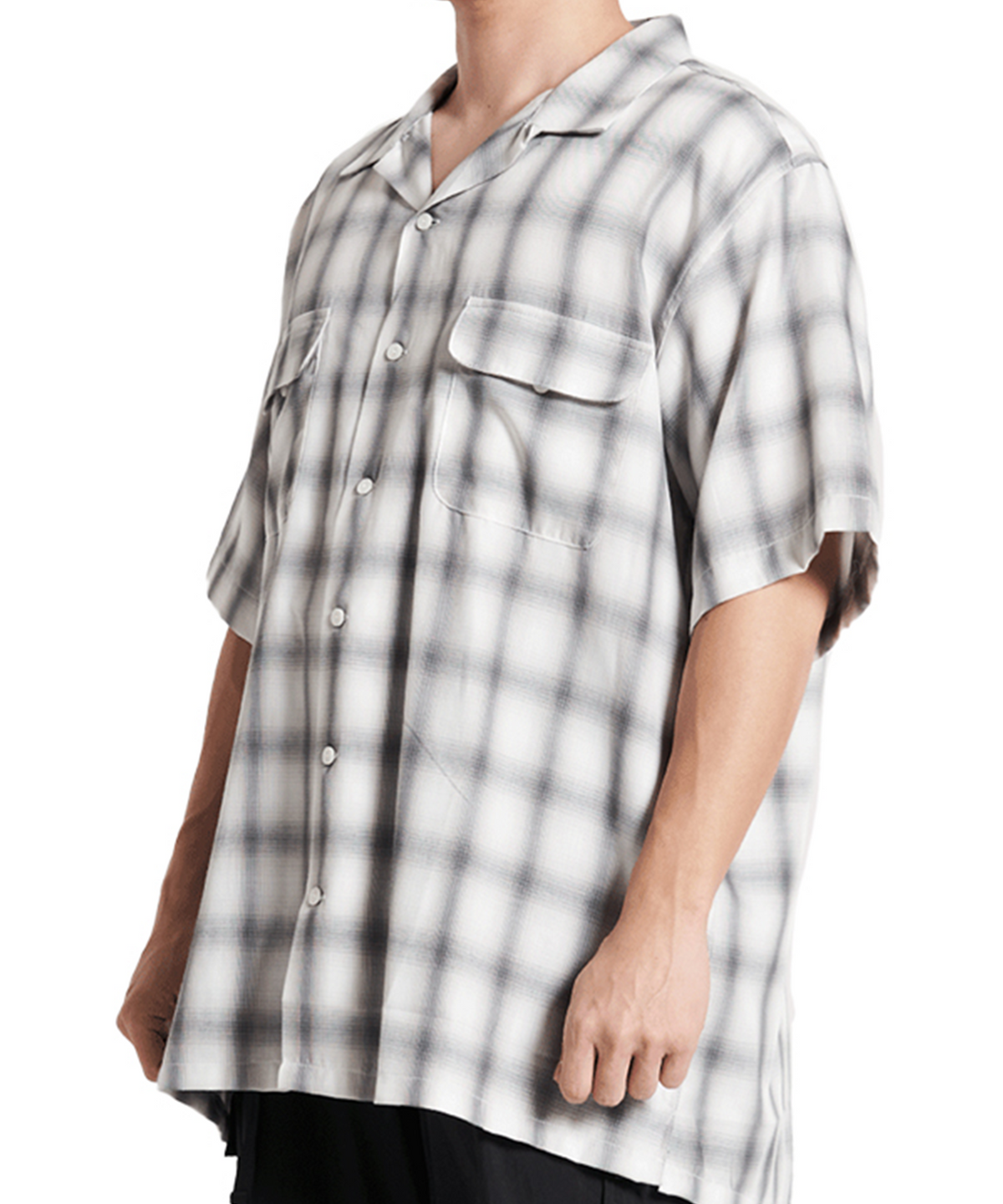 엔와이피(N.Y.P) Ombre Camp Shirt (black)