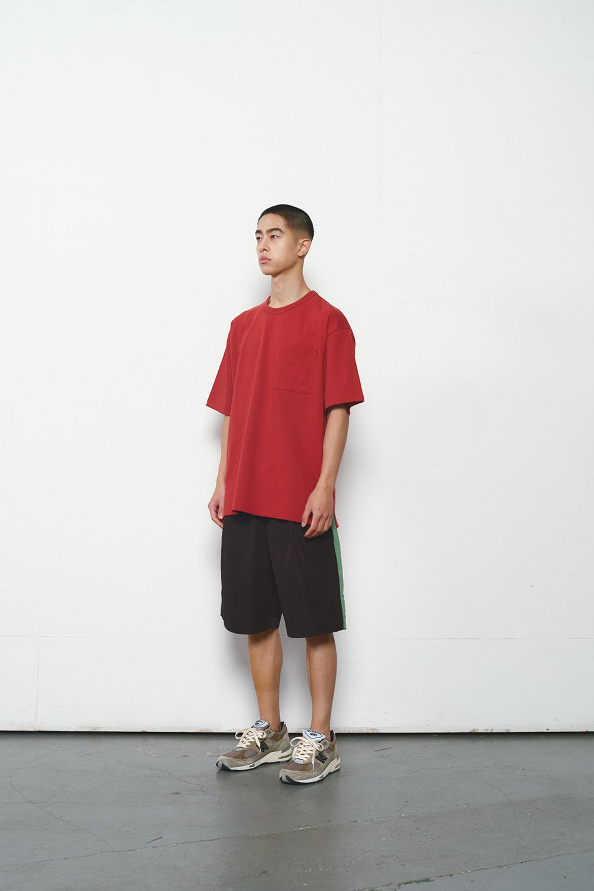 홀리선(HORLISUN) Curtis Color Point Half Pants Black