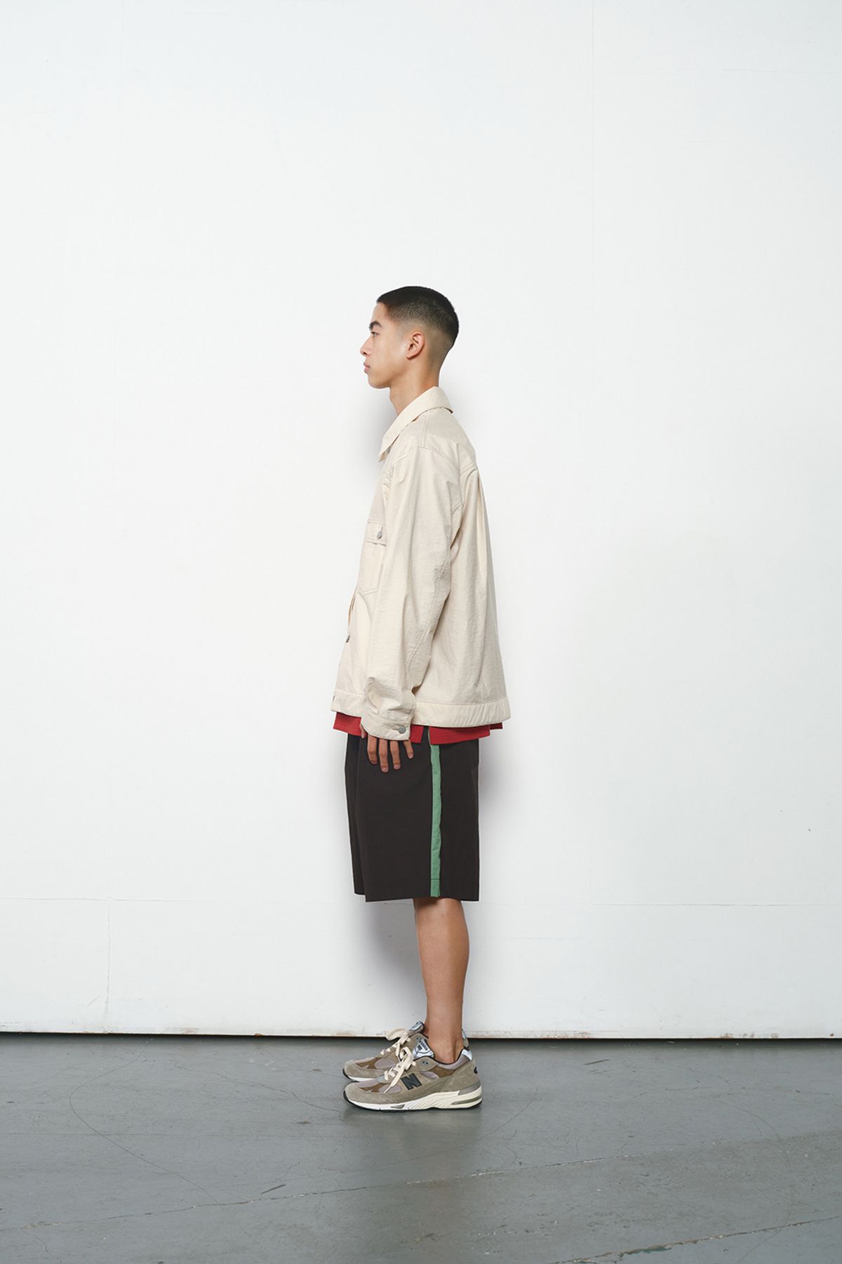 홀리선(HORLISUN) Curtis Color Point Half Pants Black