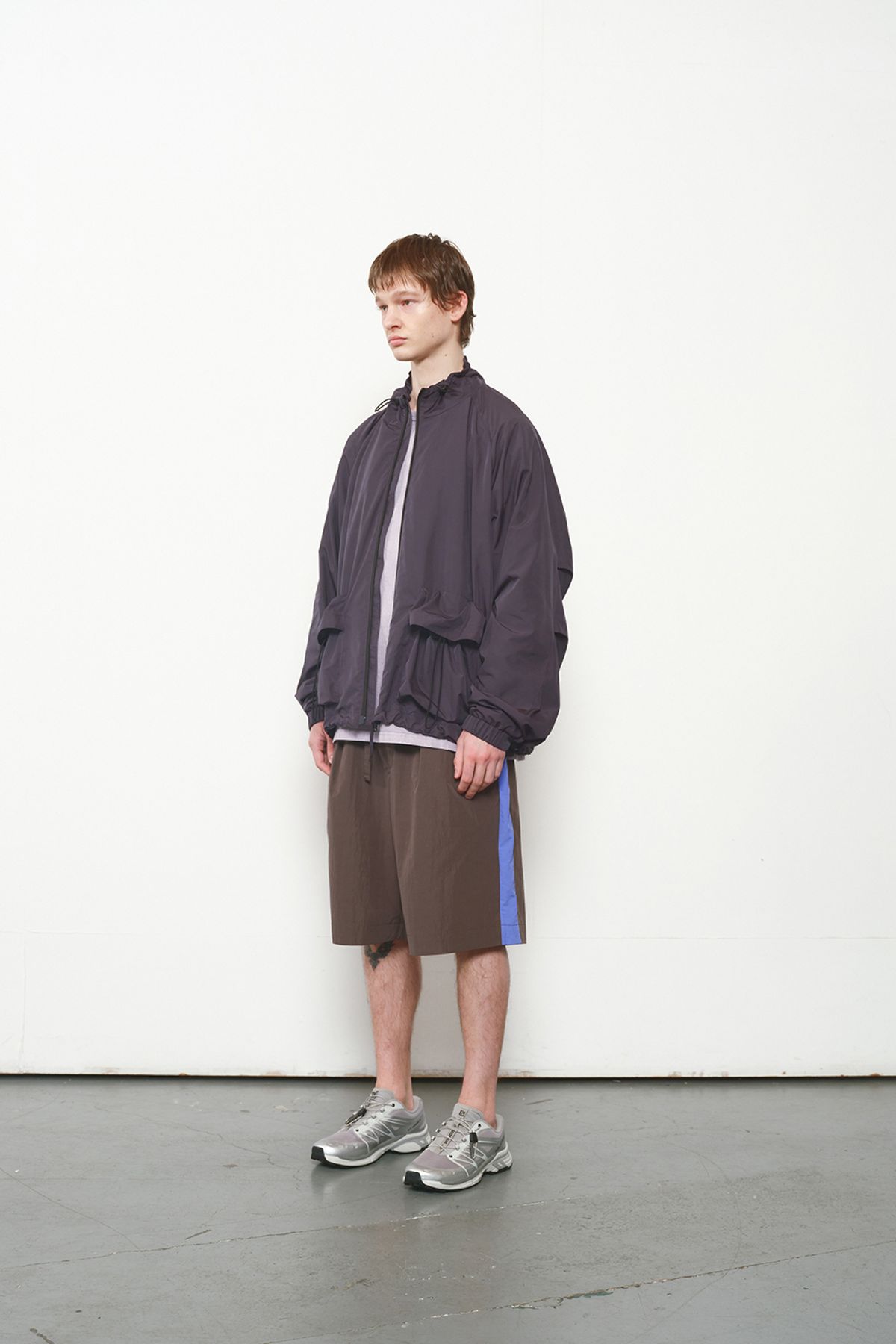 홀리선(HORLISUN) Curtis Color Point Half Pants Charcoal