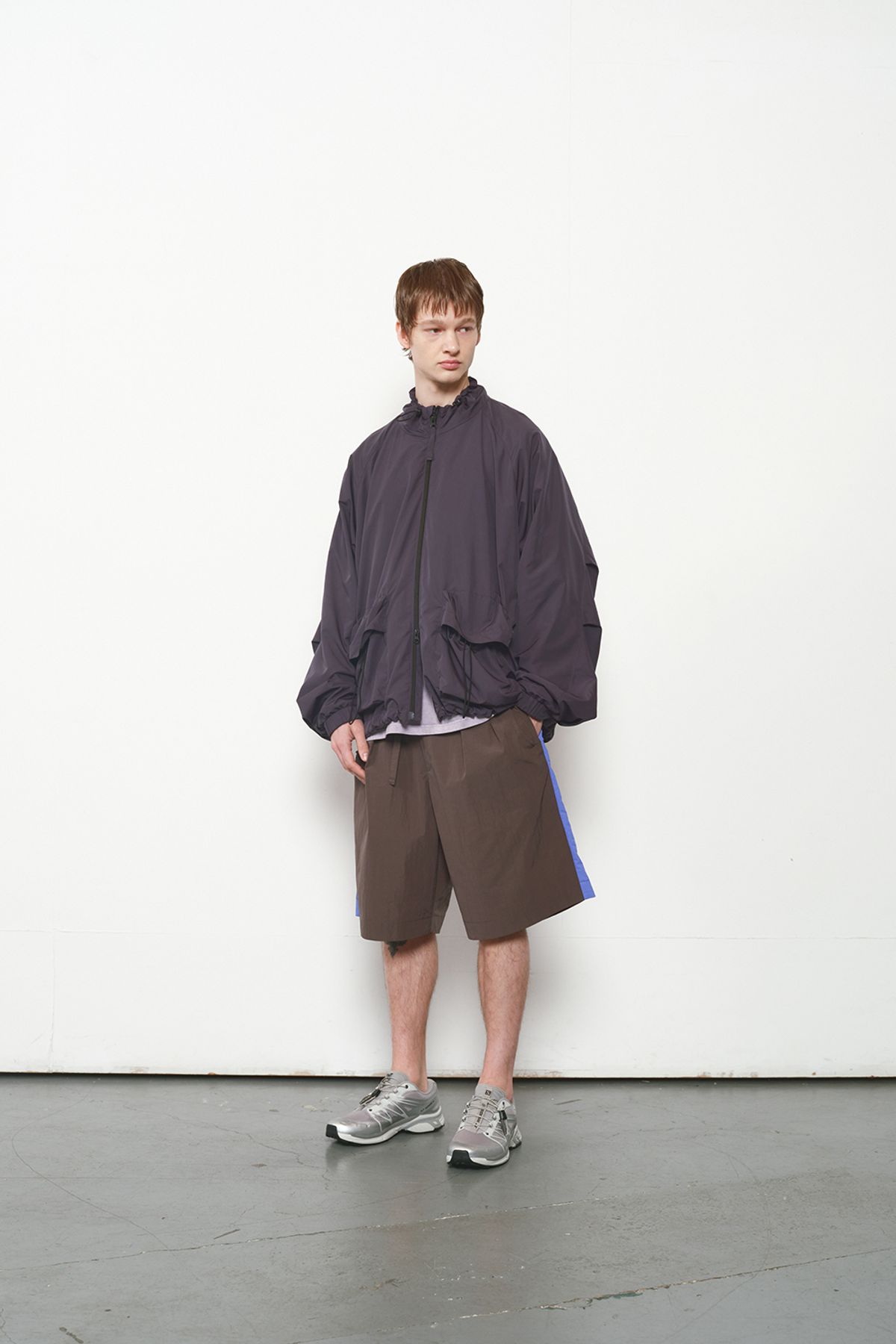 홀리선(HORLISUN) Curtis Color Point Half Pants Charcoal