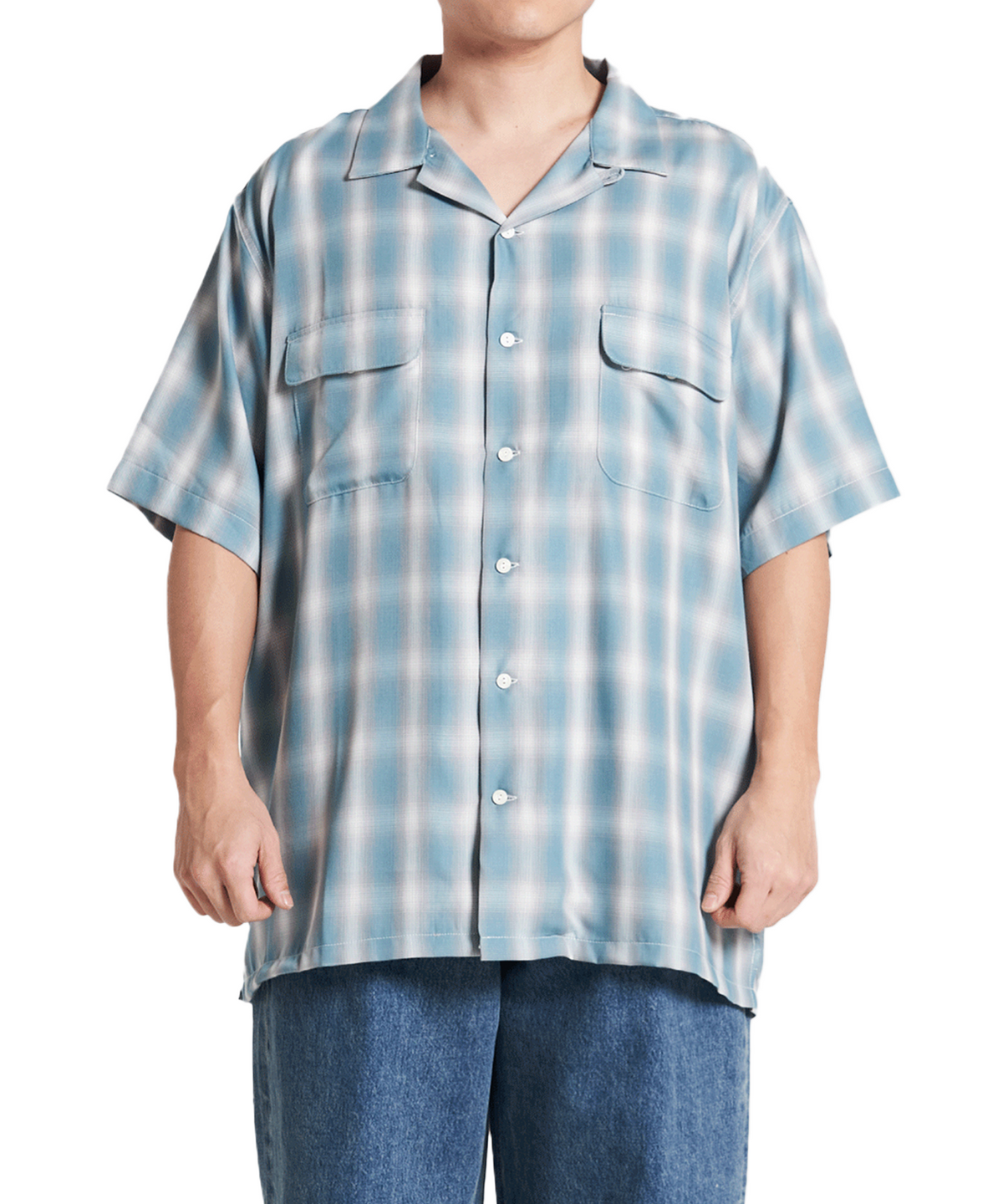 엔와이피(N.Y.P) Ombre Camp Shirt (sapphire blue)