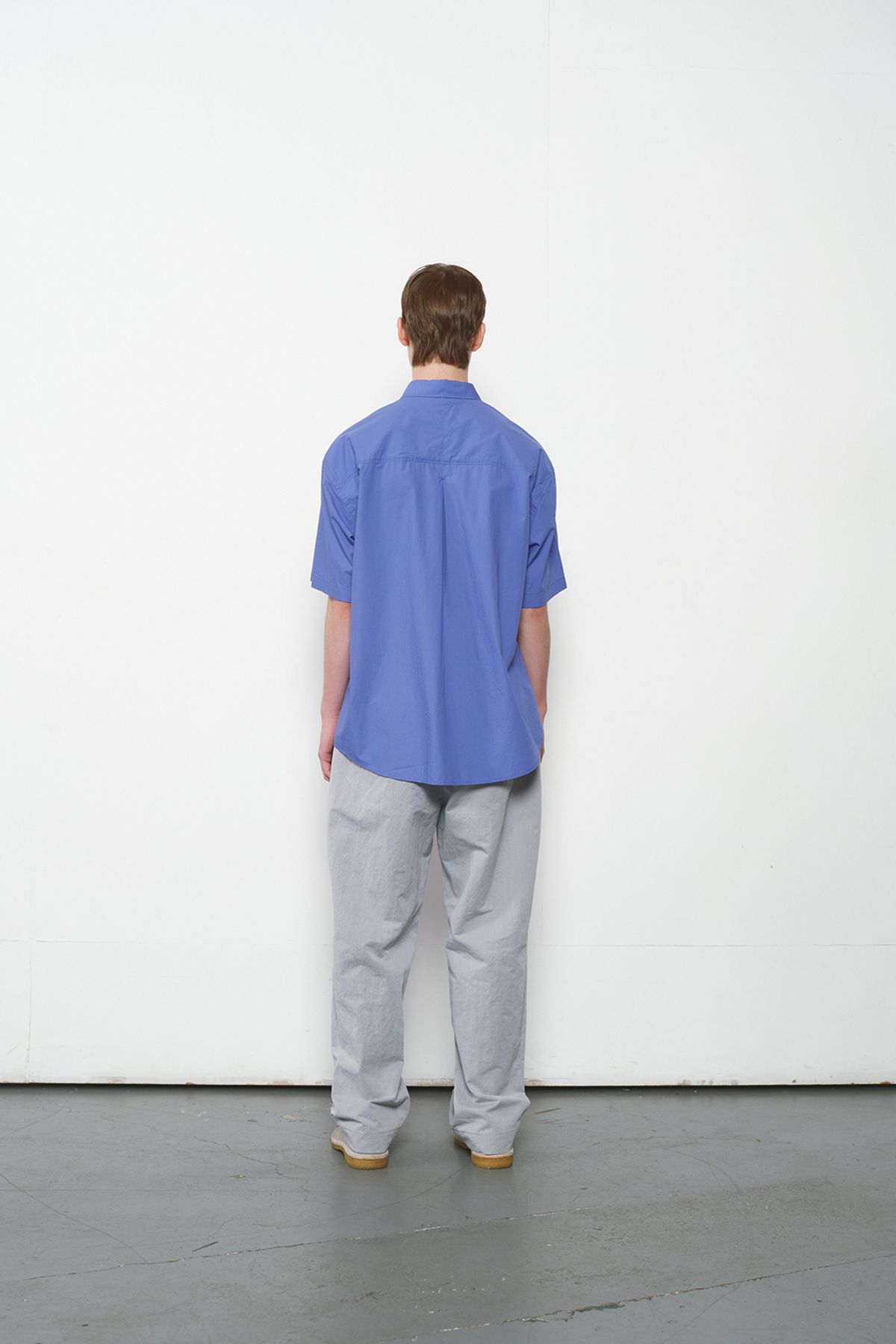 홀리선(HORLISUN) Poole Silky Typewriter Shirt Clear Sky