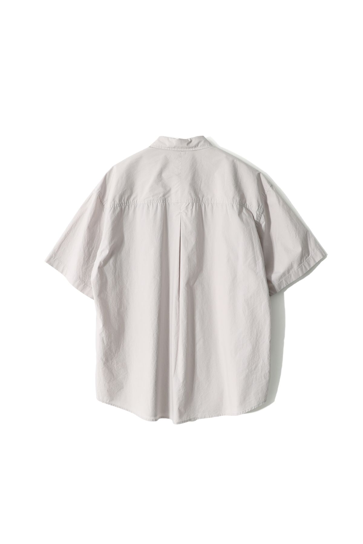 홀리선(HORLISUN) Poole Silky Typewriter Shirt Gray Beige