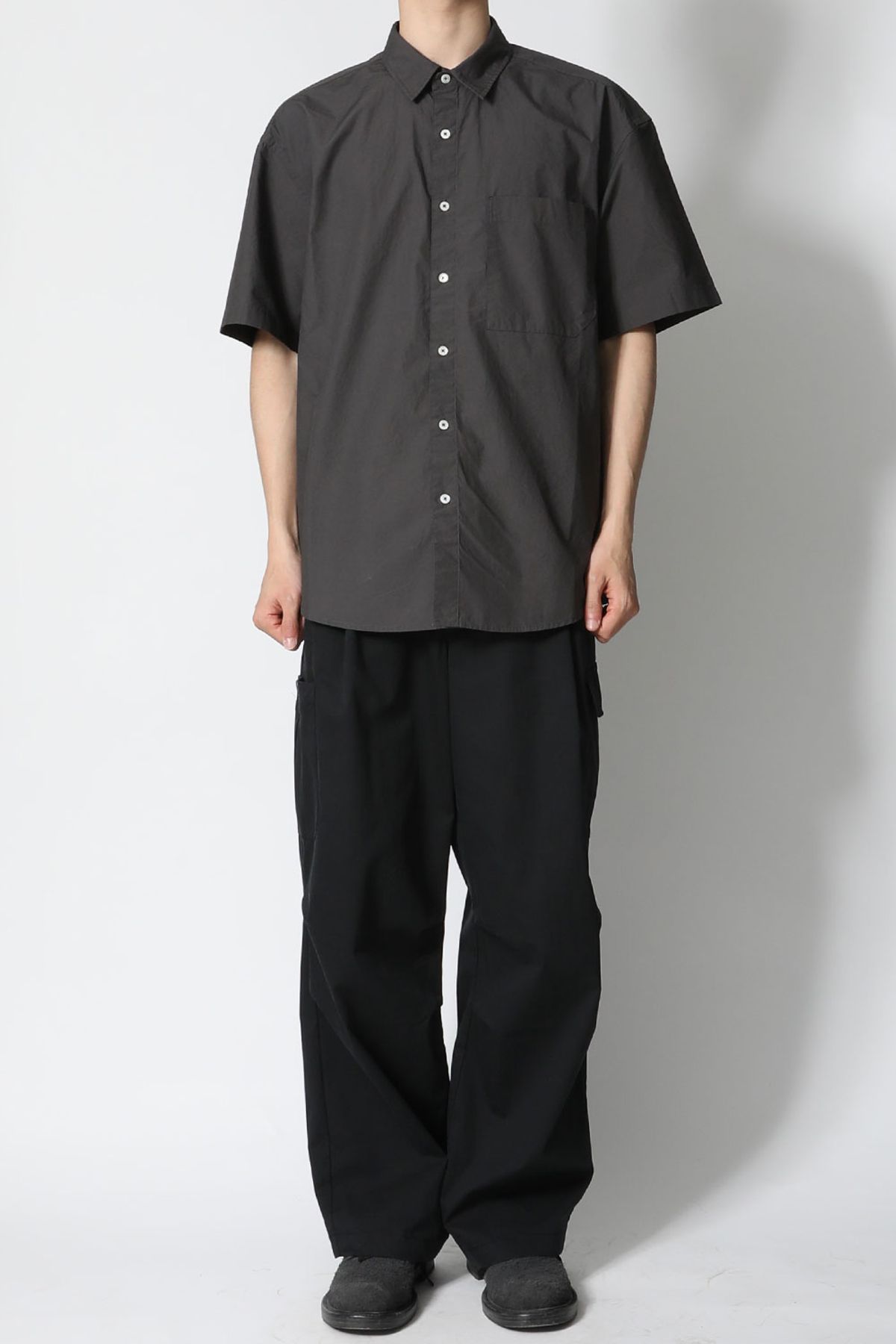 홀리선(HORLISUN) Poole Extra Typewriter Shirt Charcoal