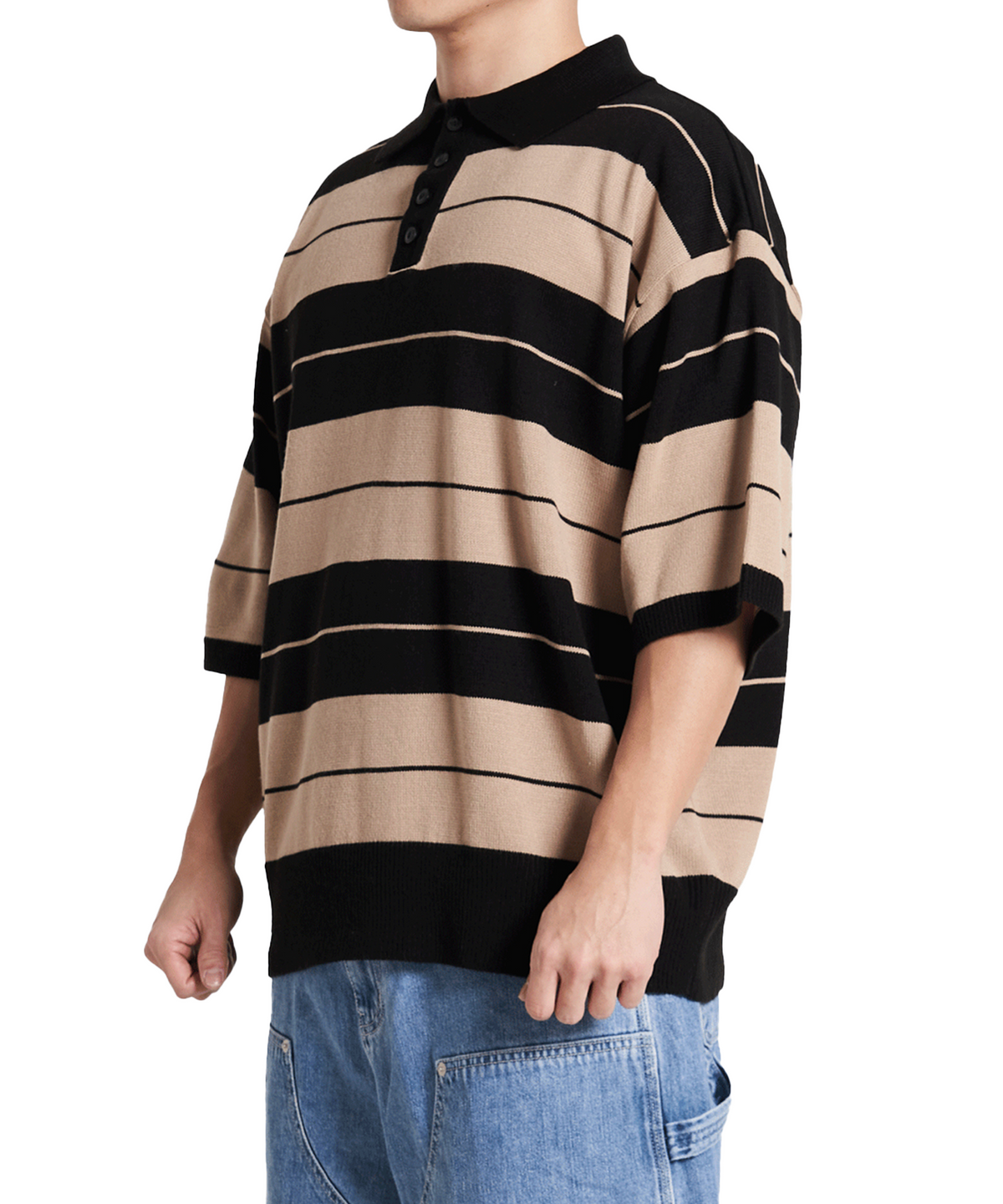 엔와이피(N.Y.P) Charlie Brown Polo Knit man (brown)