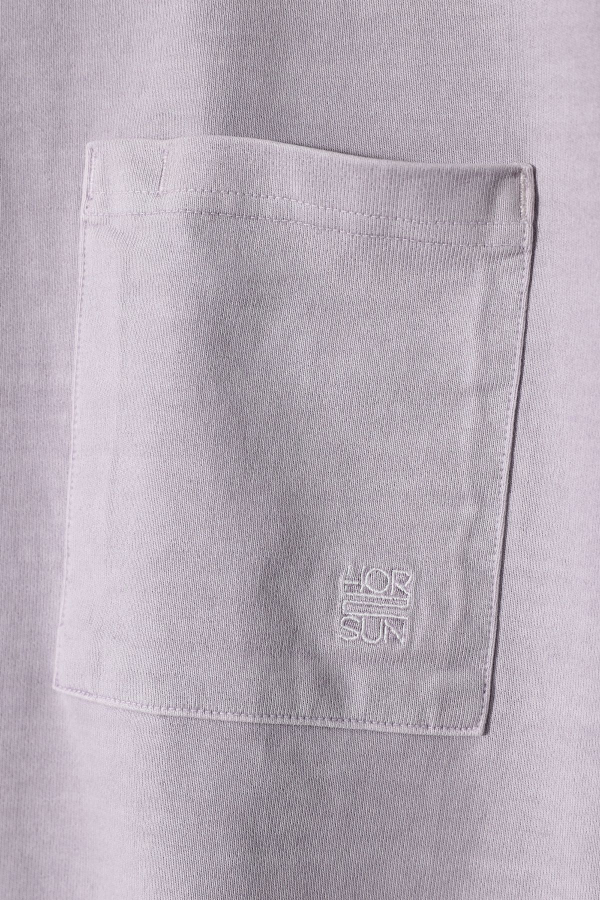 홀리선(HORLISUN) Lawrence Garment Dyeing Short T-shirt Lavender