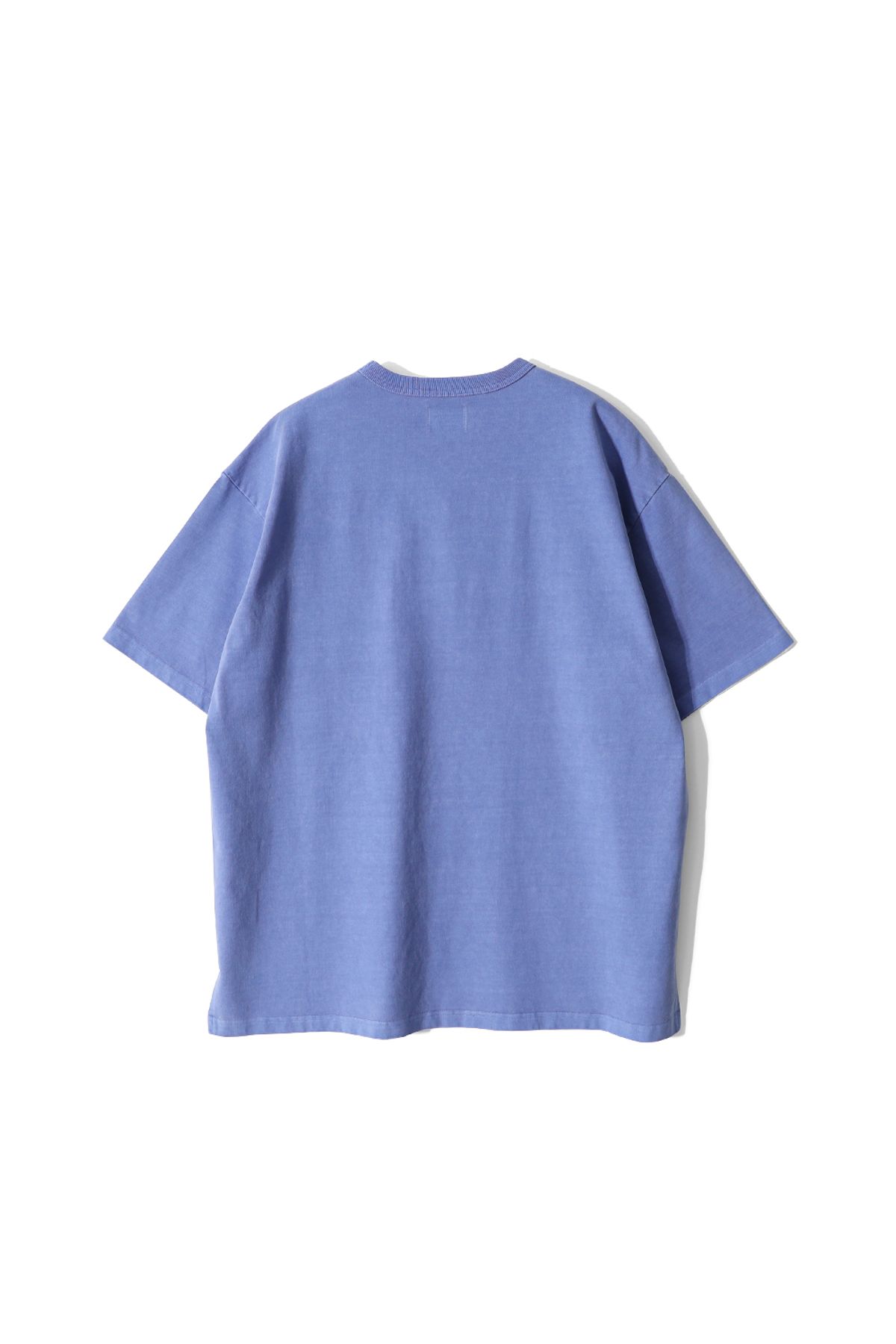 홀리선(HORLISUN) Lawrence Garment Dyeing Short T-shirt Blue