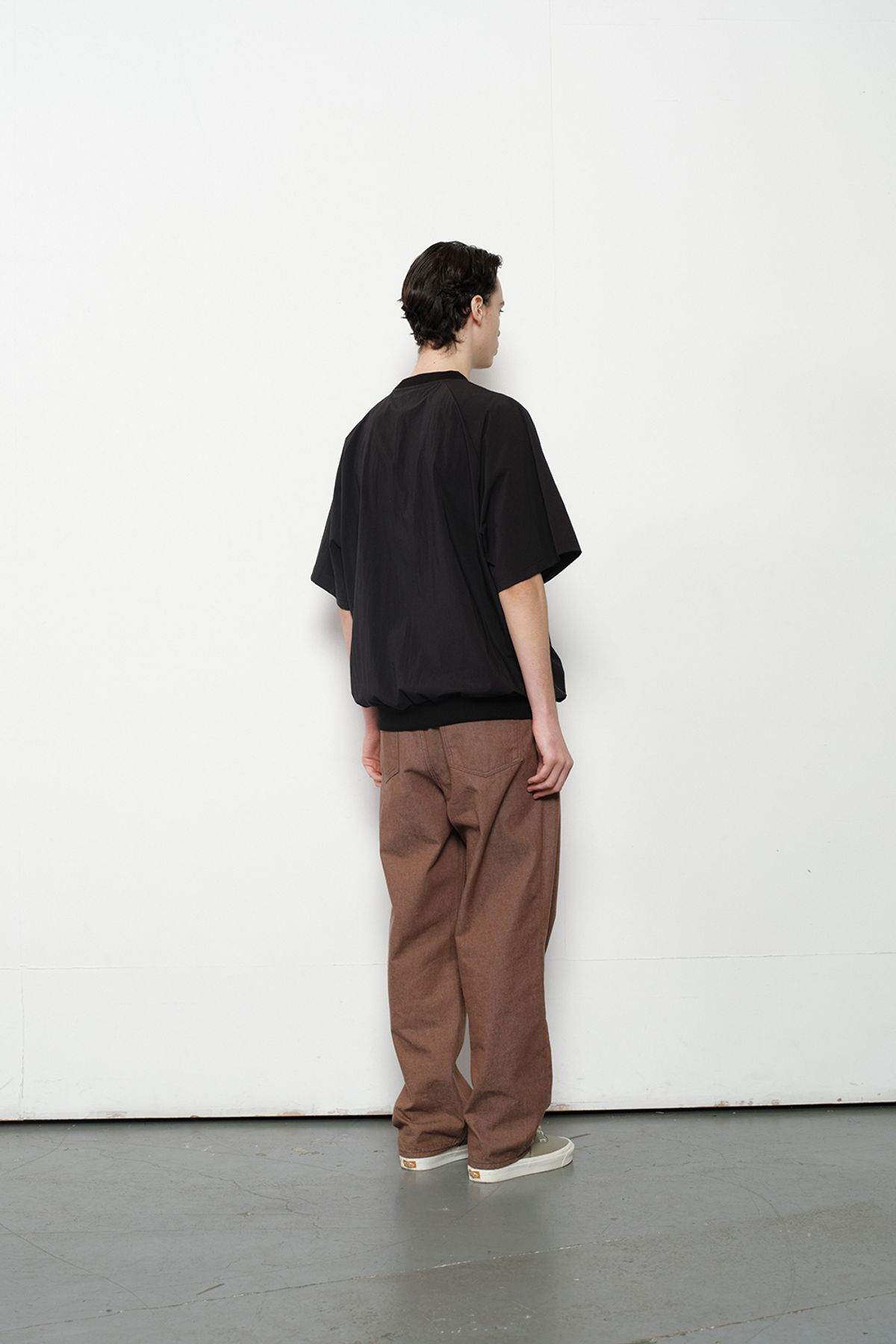 홀리선(HORLISUN) Jameson Short Woven Pullover Shirt Black