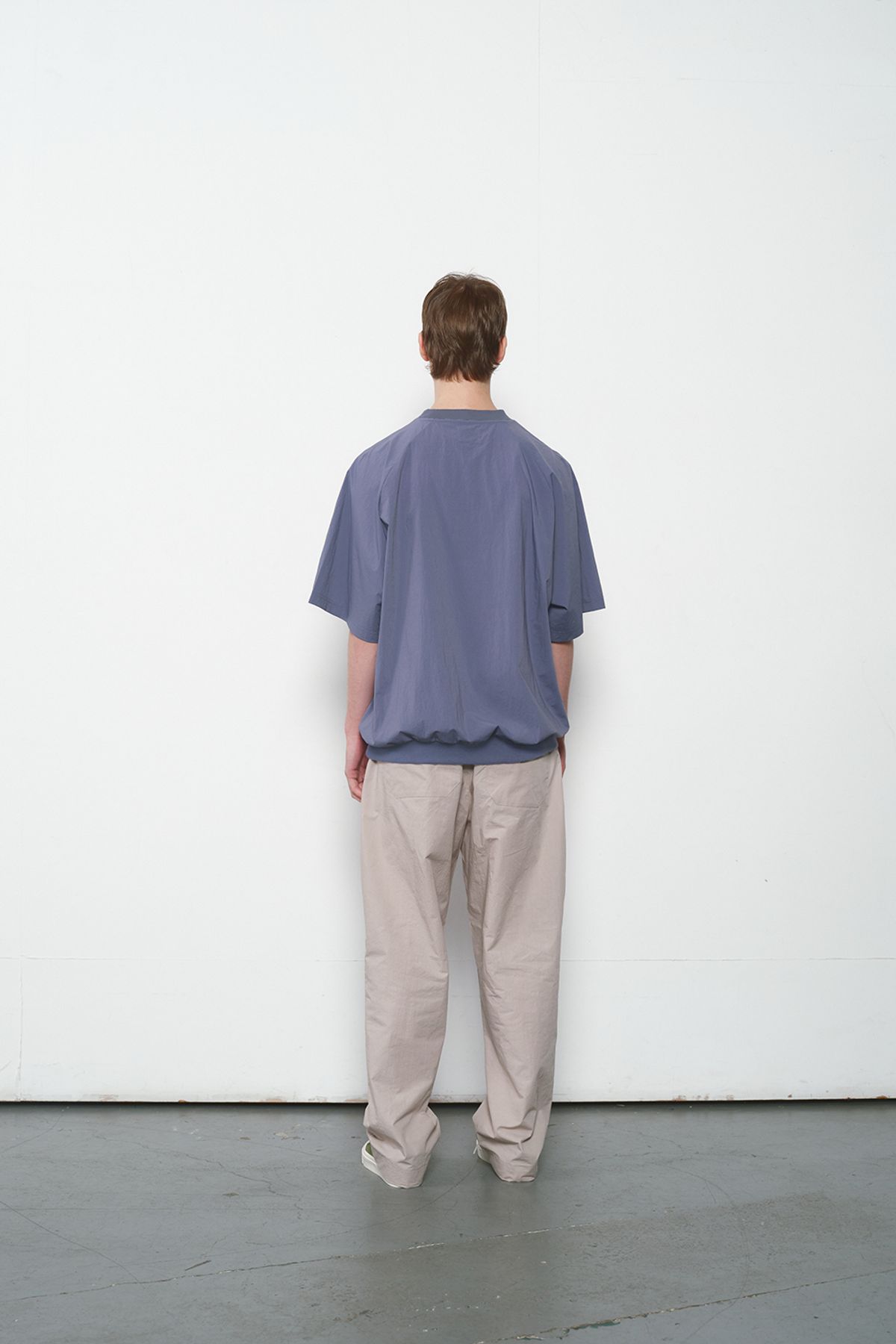 홀리선(HORLISUN) Jameson Short Woven Pullover Shirt Blue