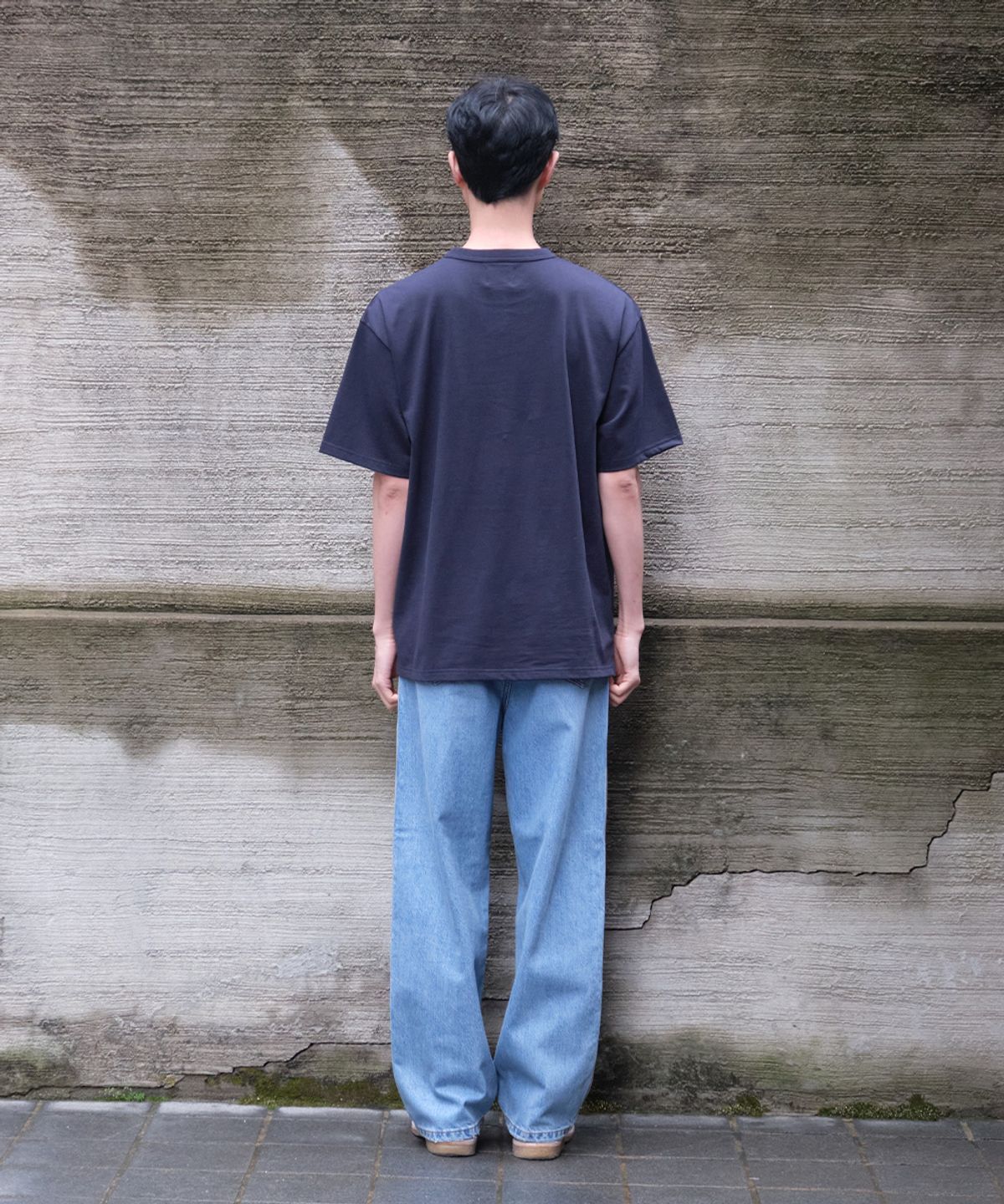 홀리선(HORLISUN) Lawrence Short Sleeve T-shirt Navy