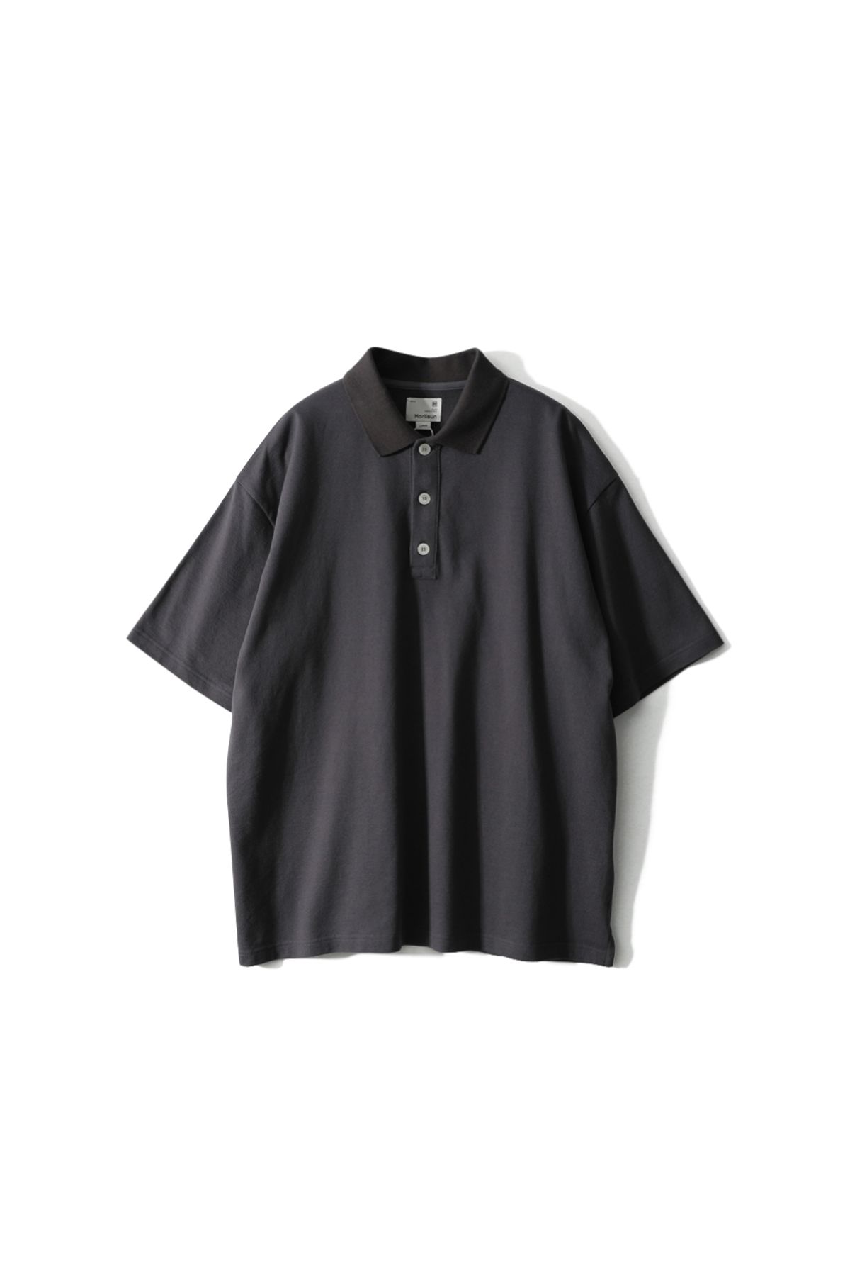 홀리선(HORLISUN) Sumerset Short Pique Pullover Shirt Charcoal