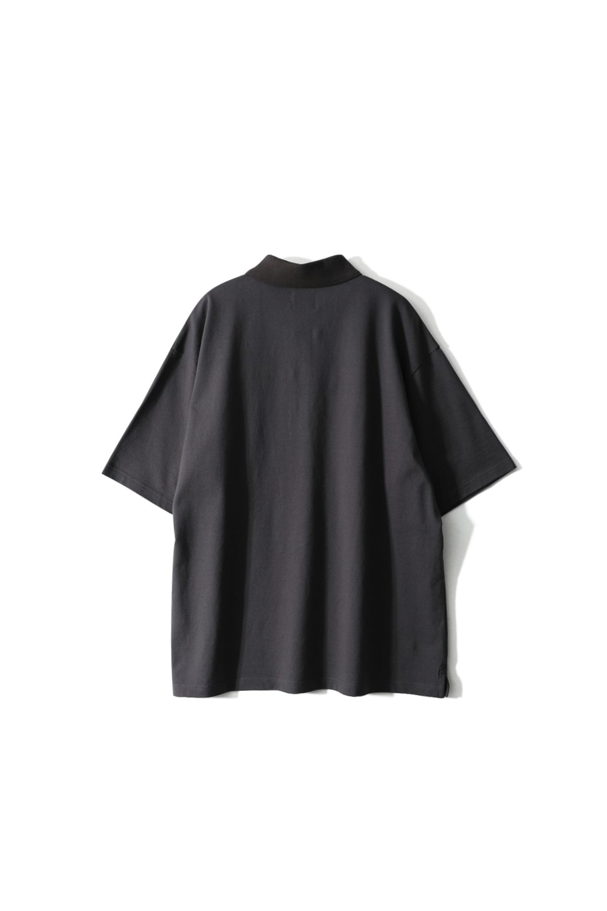 홀리선(HORLISUN) Sumerset Short Pique Pullover Shirt Charcoal
