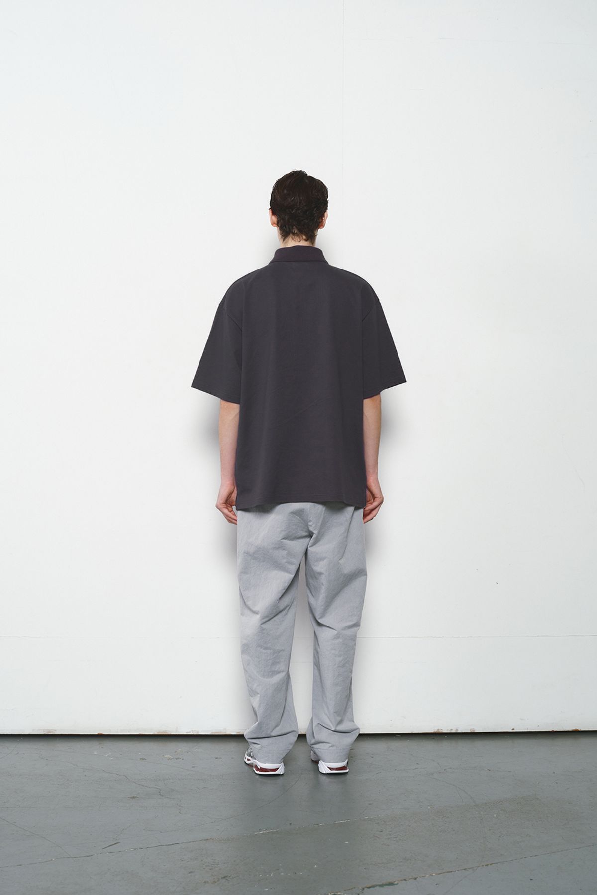 홀리선(HORLISUN) Sumerset Short Pique Pullover Shirt Charcoal