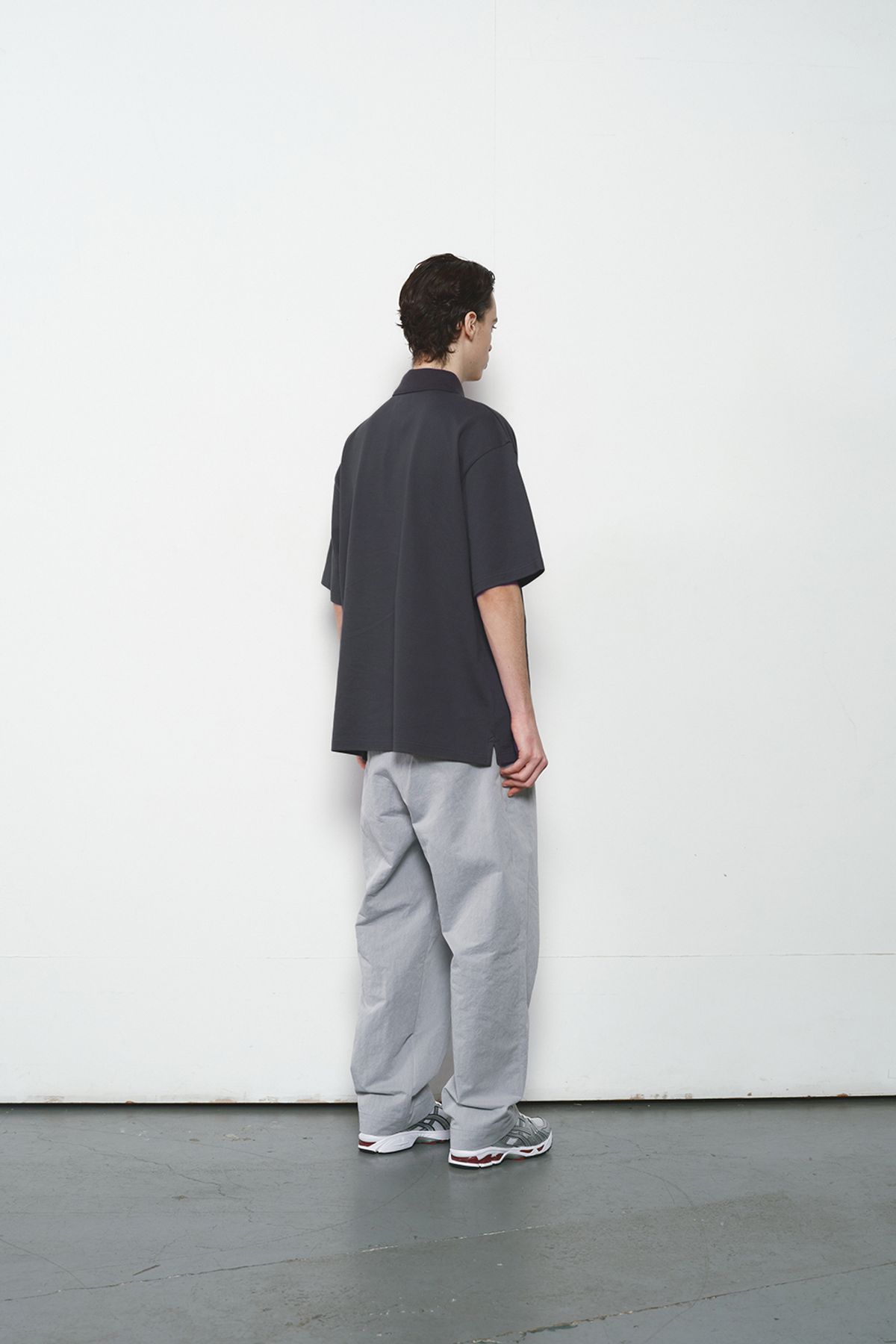 홀리선(HORLISUN) Sumerset Short Pique Pullover Shirt Charcoal