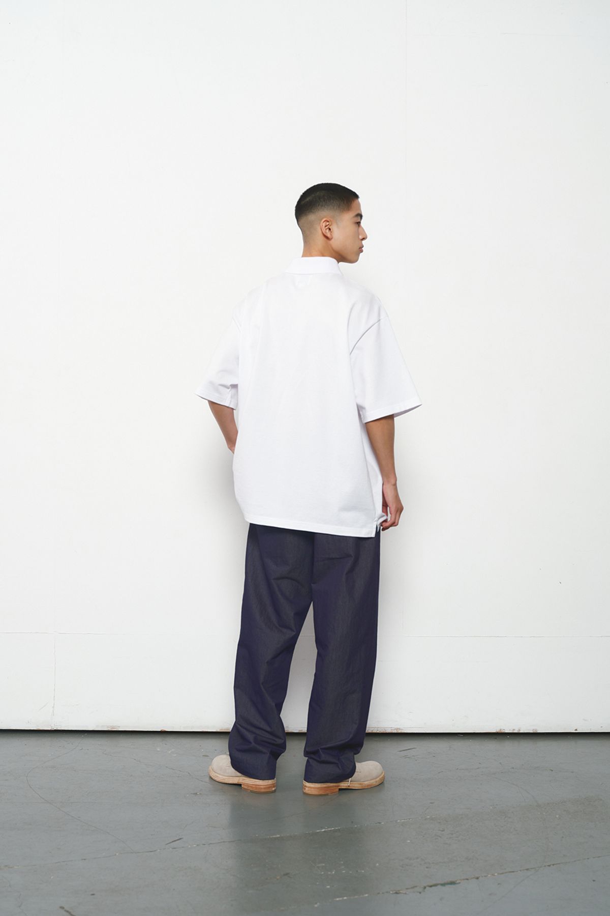 홀리선(HORLISUN) Sumerset Short Pique Pullover Shirt White