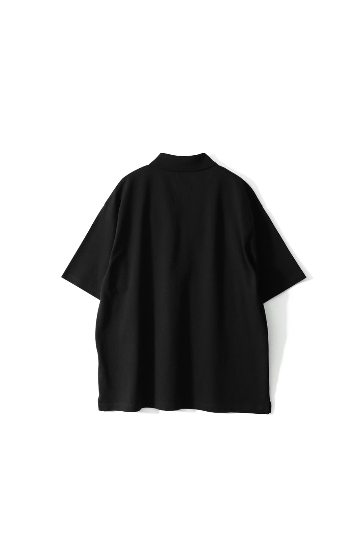 홀리선(HORLISUN) Sumerset Short Pique Pullover Shirt Black