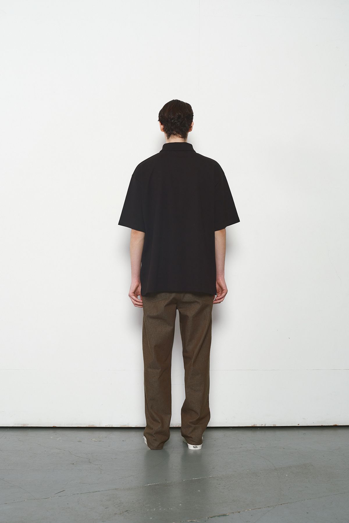 홀리선(HORLISUN) Sumerset Short Pique Pullover Shirt Black