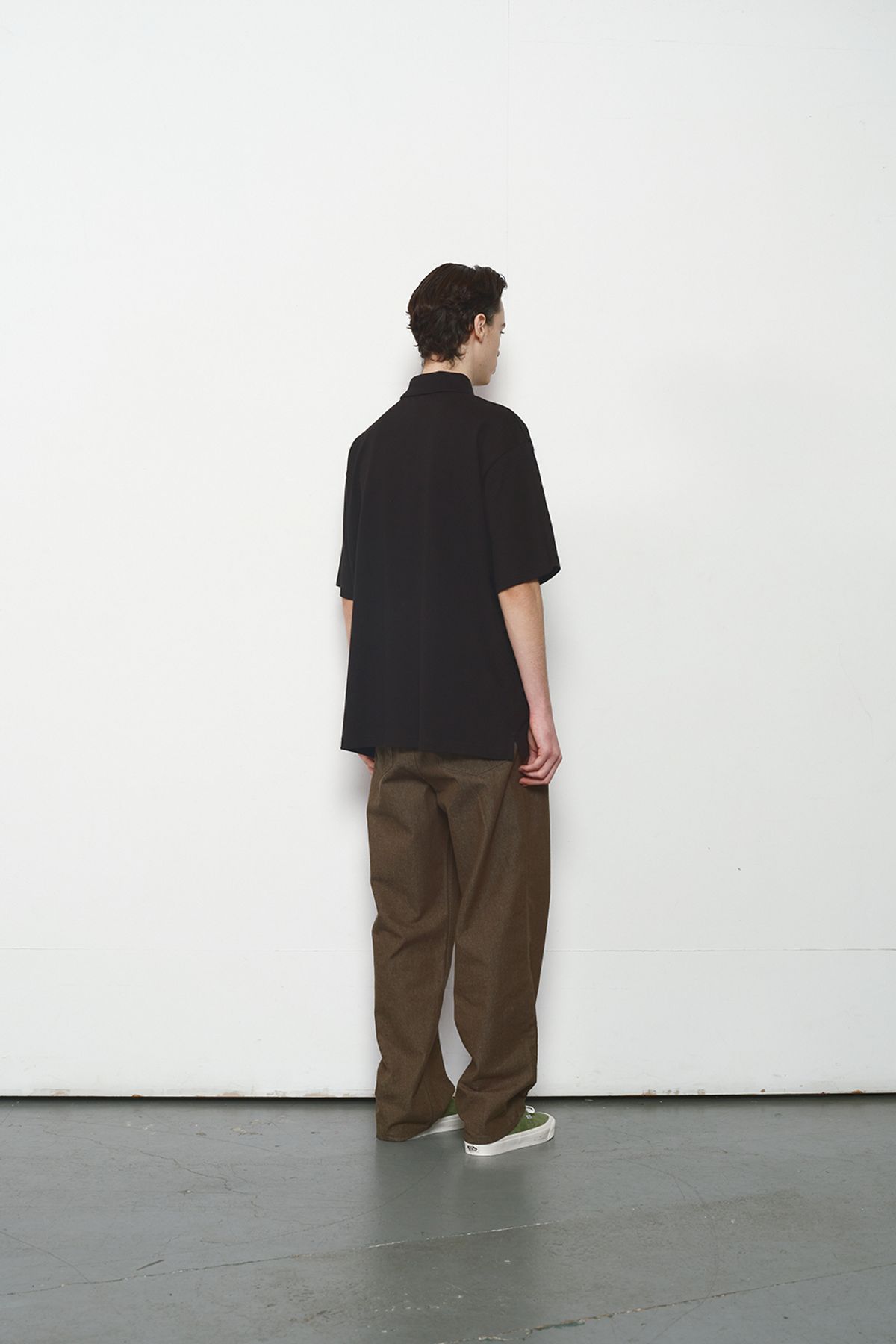 홀리선(HORLISUN) Sumerset Short Pique Pullover Shirt Black