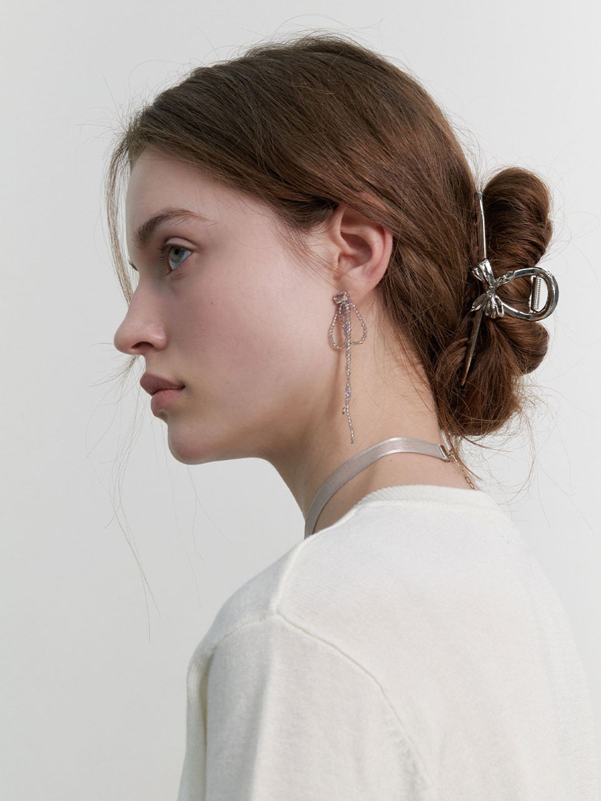 러브미몬스터(LOVE ME MONSTER) Metal Ribbon Hair Clip (L241MHA120)
