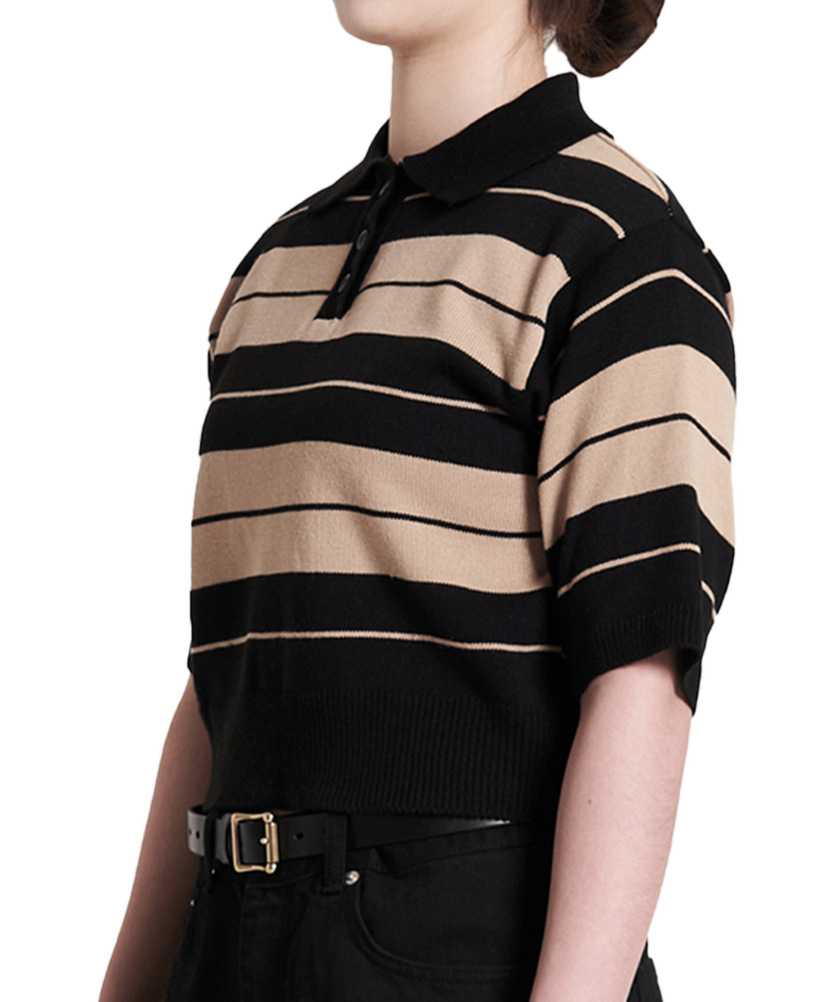 엔와이피(N.Y.P) Charlie Brown Polo Crop Woman (brown)