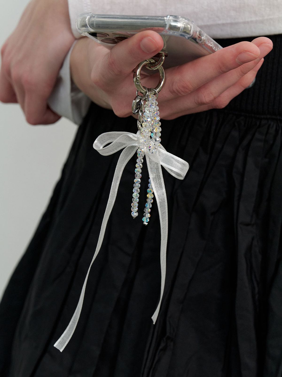 러브미몬스터(LOVE ME MONSTER) Sheer Ribbon Key Ring (L241MSG020)
