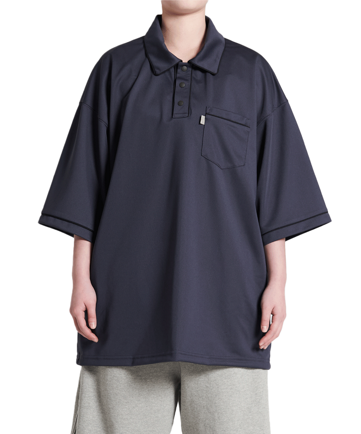 엔와이피(N.Y.P) Goofy Skater Boy Polo Shirt (charcoal)