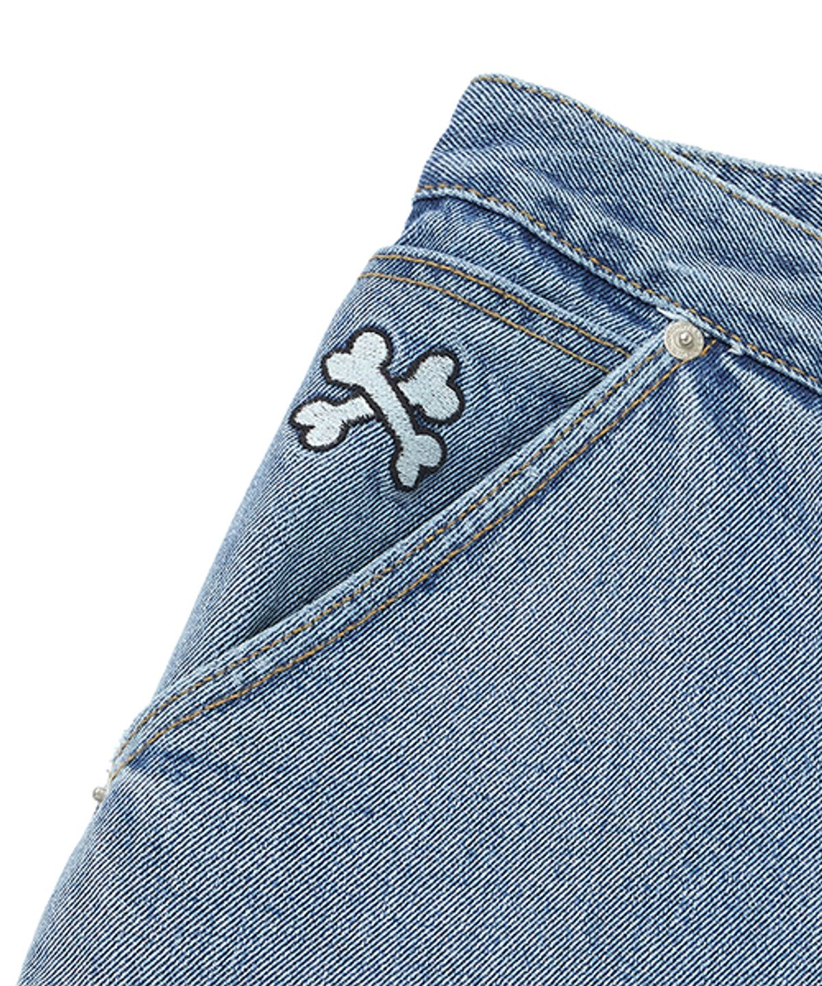 위캔더스(WKNDRS) ISCREAM DENIM SHORTS (L.DENIM)
