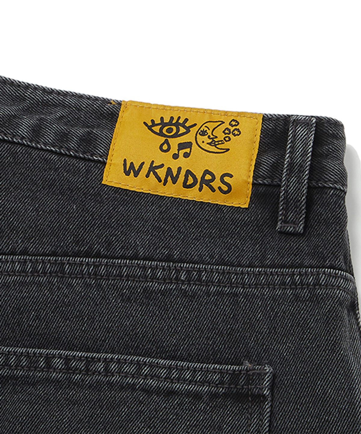 위캔더스(WKNDRS) ISCREAM DENIM SHORTS (BLACK)