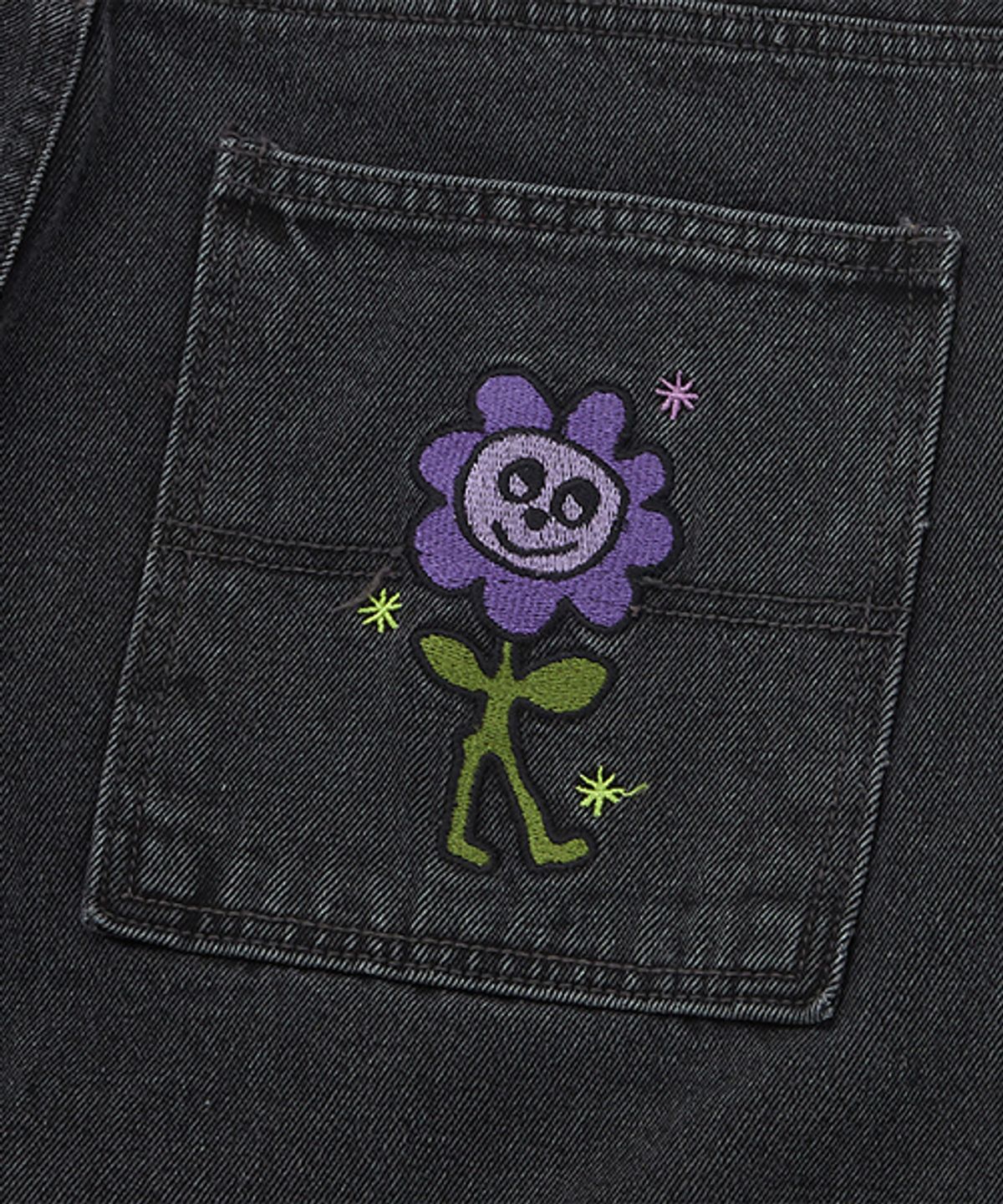 위캔더스(WKNDRS) ISCREAM DENIM SHORTS (BLACK)