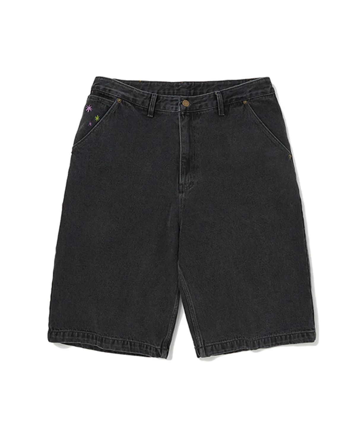 위캔더스(WKNDRS) ISCREAM DENIM SHORTS (BLACK)