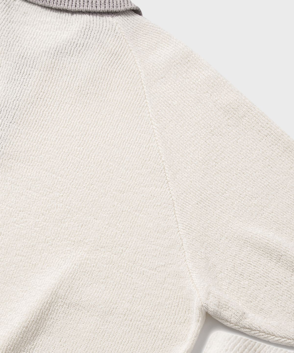 넌블랭크(NONBLANK) 래글런 하프 슬리브 칼라 니트_IVORY