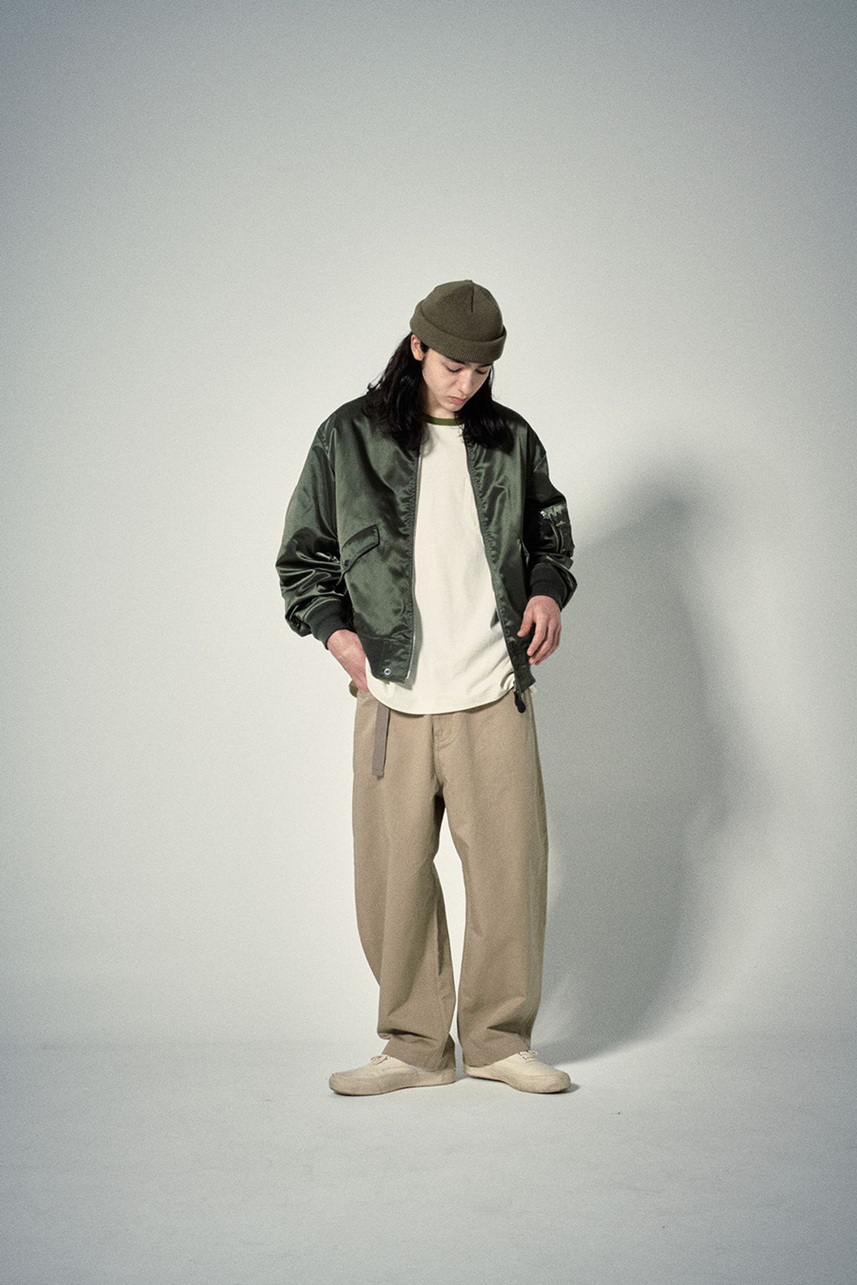 히즈핸더(HISHANDER) L-2B FLIGHT JACKET [Military Green]