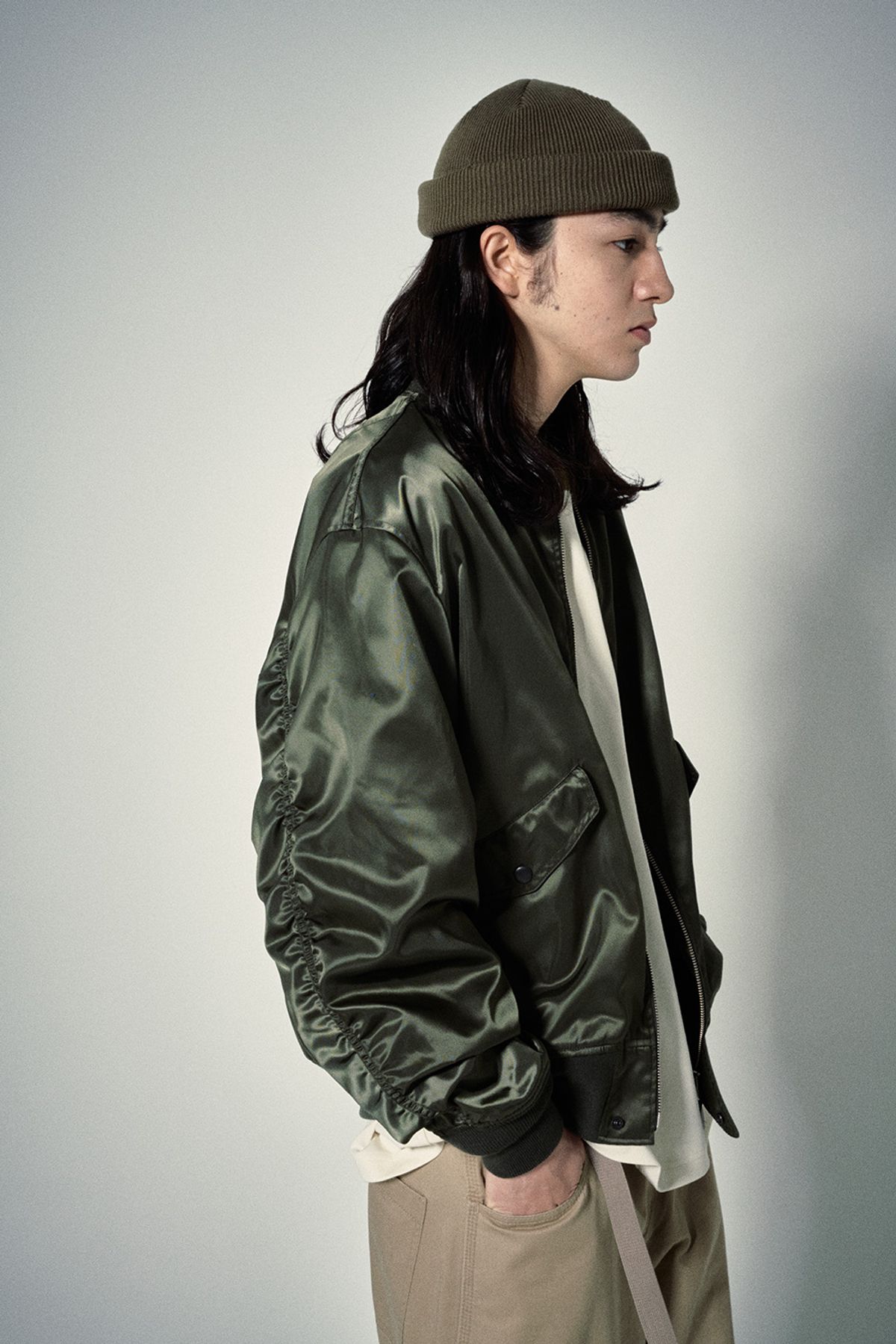 히즈핸더(HISHANDER) L-2B FLIGHT JACKET [Military Green]