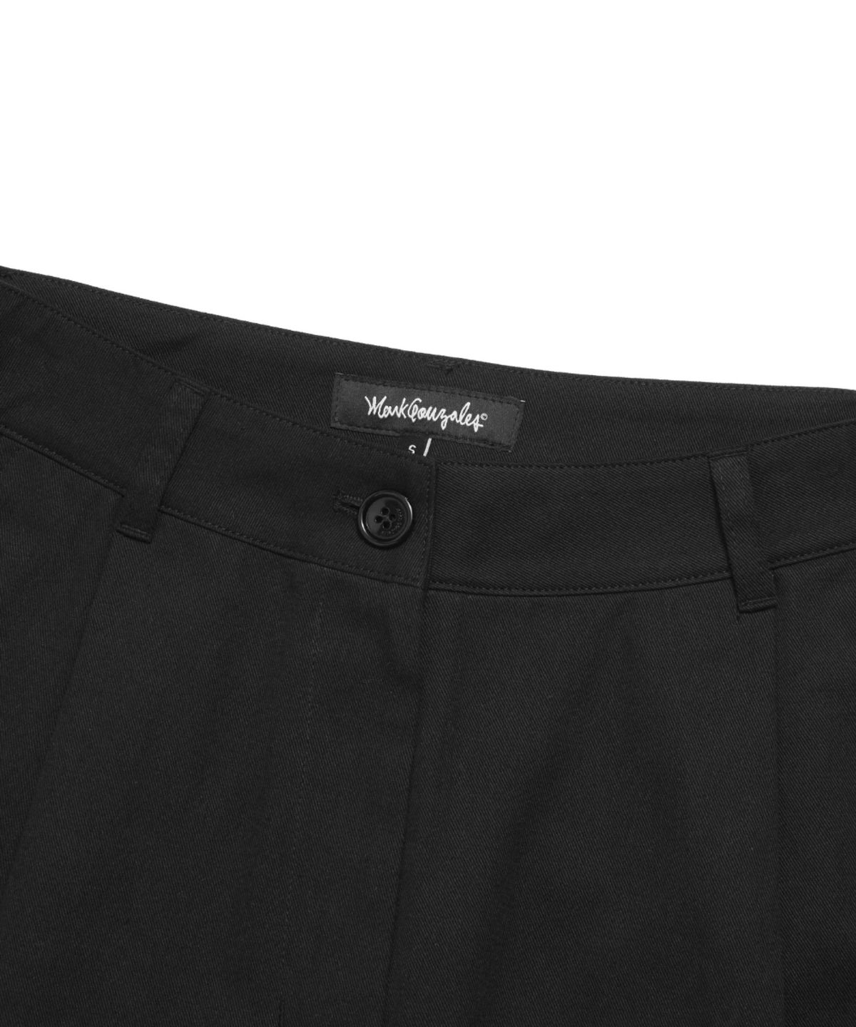 마크곤잘레스(MARK GONZALES) WOMENS ONETUCK CHINO SHORT - BLACK