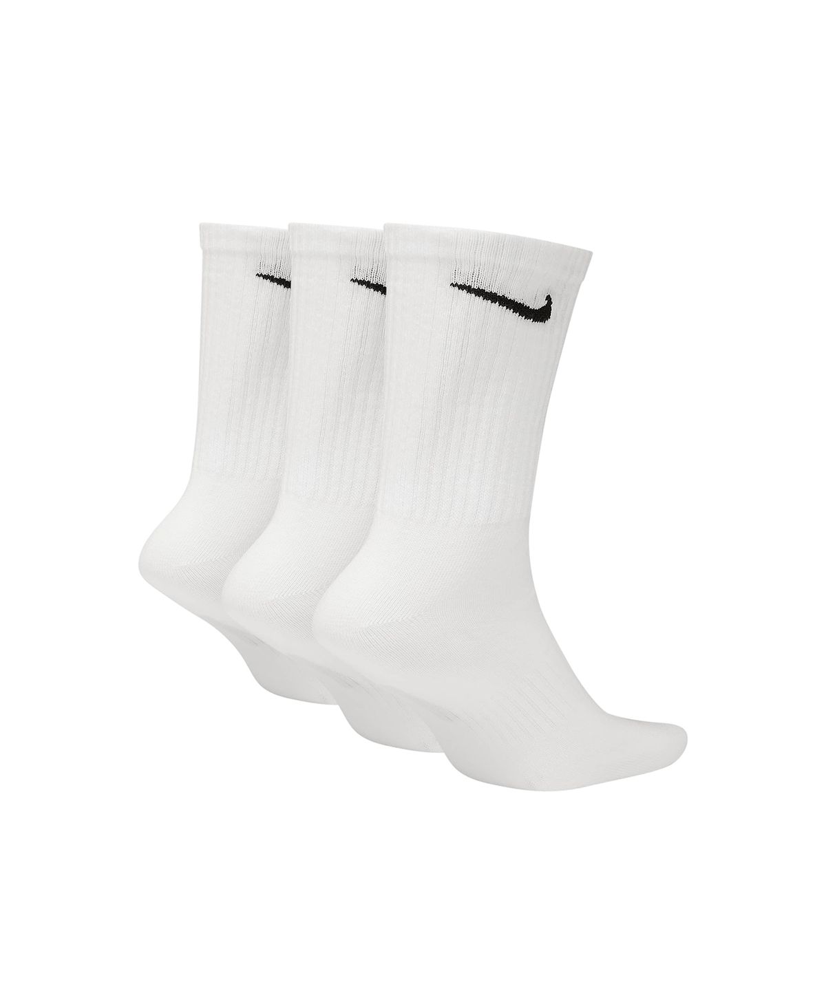 나이키(NIKE) 에브리데이 라이트웨이트 트레이닝 크루 삭스(3켤레) - 화이트:블랙 / SX7676-100