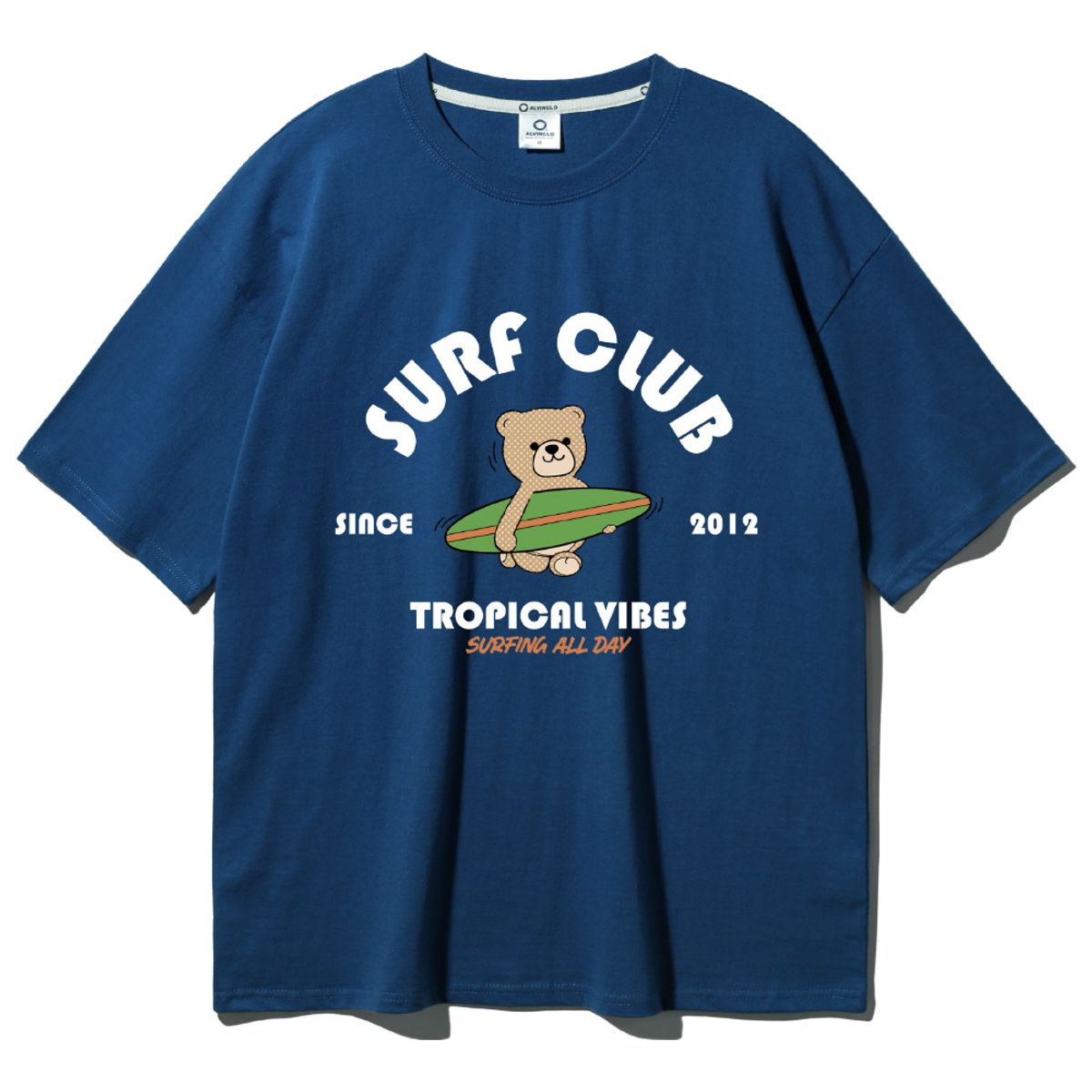 앨빈클로(ALVINCLO) BEAR SURF CLUB 오버핏 반팔티 AST4506 (3 COLOR)