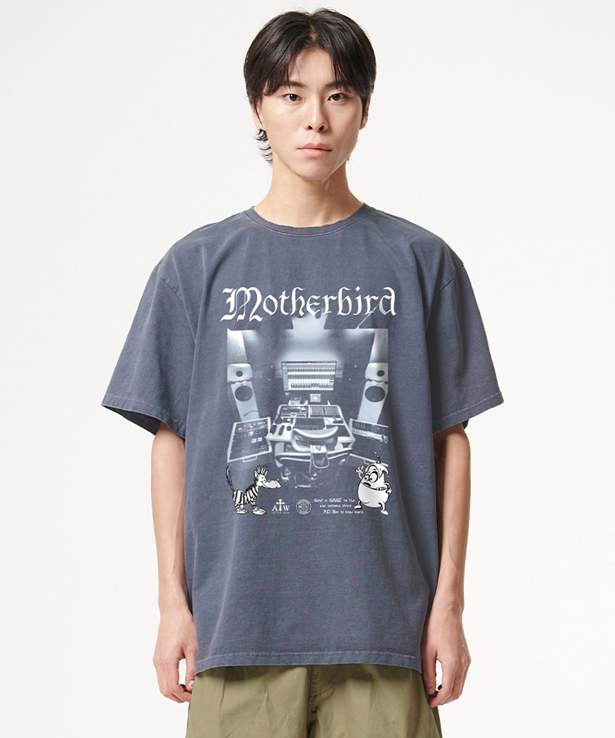 아티스트웨어(ARTISTWEAR) [ATW X 마더버드] 마스터링 피그먼트 반팔티