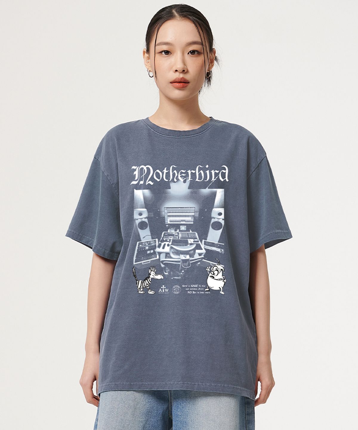 아티스트웨어(ARTISTWEAR) [ATW X 마더버드] 마스터링 피그먼트 반팔티