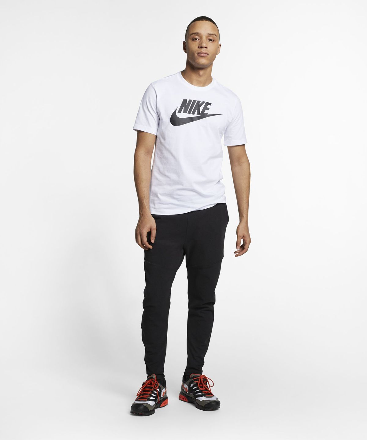 나이키(NIKE) 스포츠웨어 티셔츠 M - 화이트:블랙 / AR5005-101