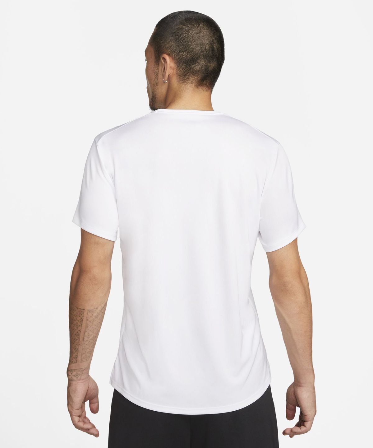 나이키(NIKE) 드라이 핏 UV 마일러 반소매 러닝 탑 M - 화이트 / DV9316-100
