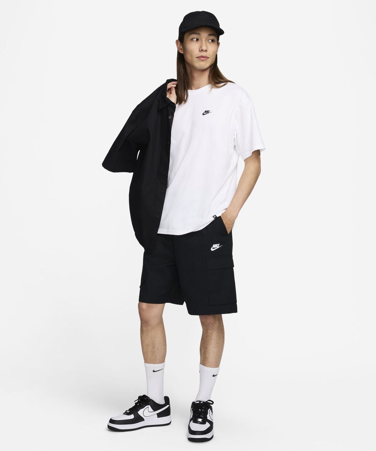 나이키(NIKE) 스포츠웨어 클럽 맥스 티셔츠 M - 화이트 / FV0376-100