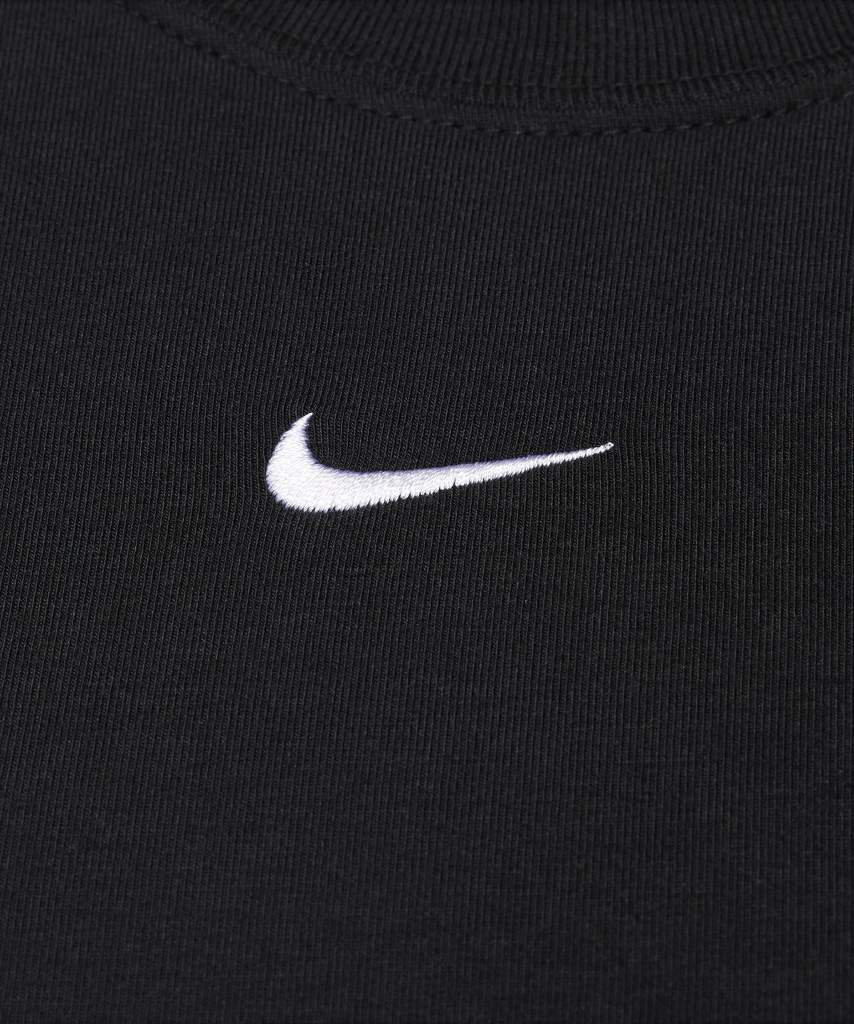 나이키(NIKE) 스포츠웨어 칠 니트 크롭 티셔츠 W - 블랙:화이트 / FV5509-010