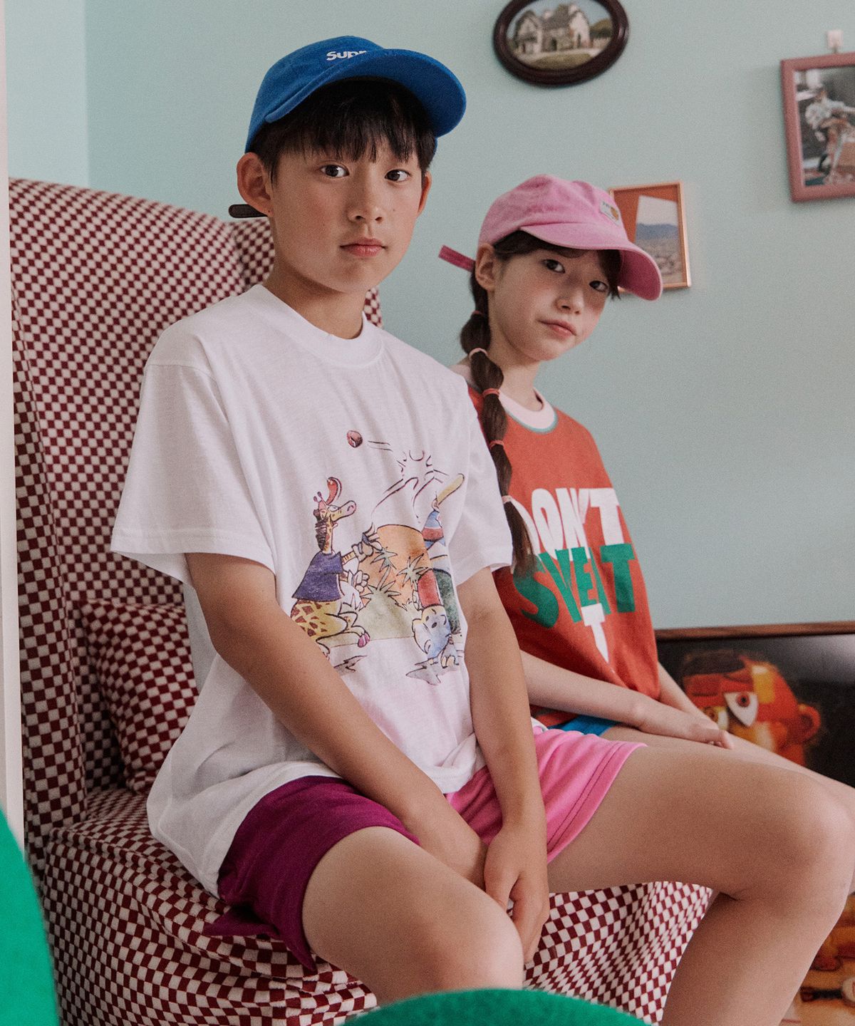 프리제(FRISE) 미들팬츠_핑크_주니어