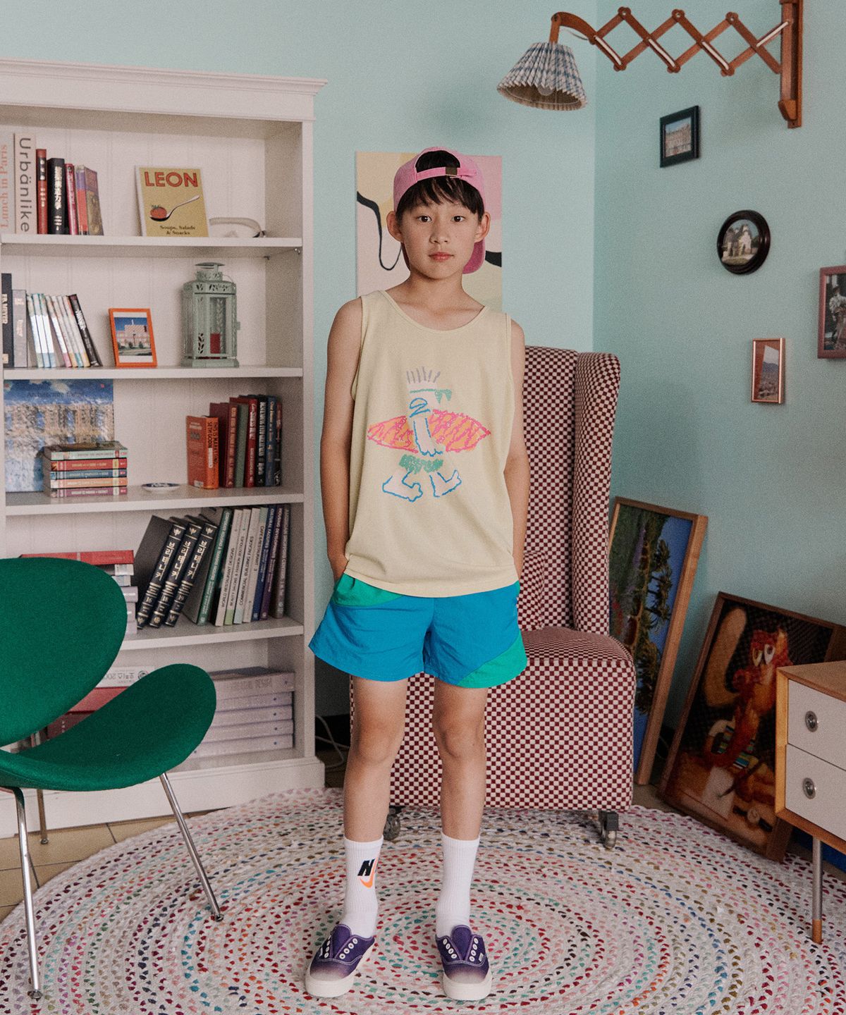 프리제(FRISE) 에어리쇼츠_그린_키즈